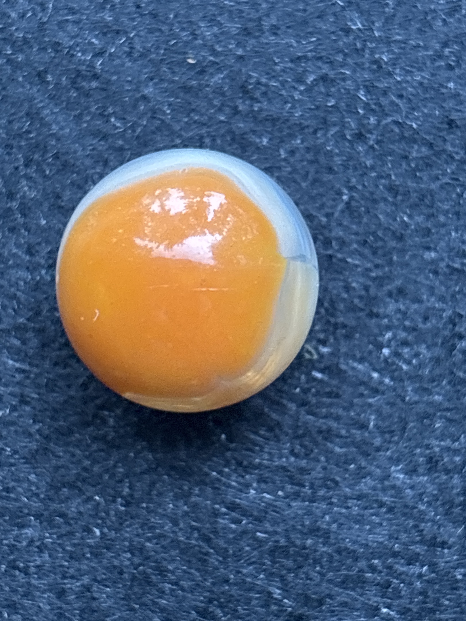 Orange Patch - Egg Yolk / Fried Egg by Akro Agate Company