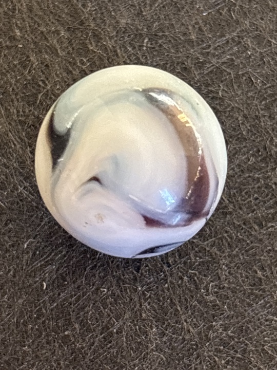 Tiger Eye - White with Brown/Black by Vitro Agate Company, identification view