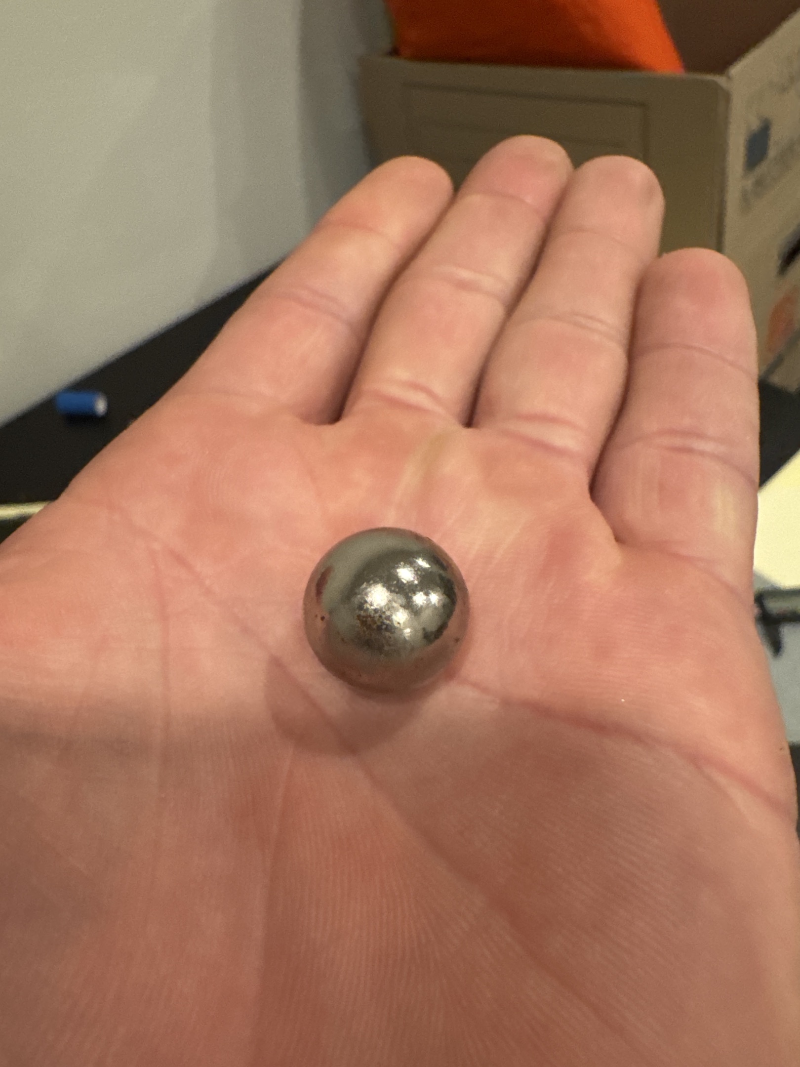 Standard Steelie Ball Bearing by Vintage Steel Bearing / Toy Manufacturer, identification view