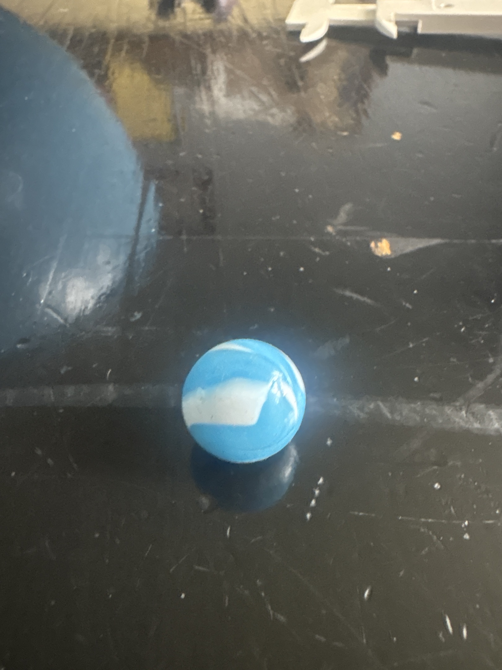 Blue and White Swirl by Vitro Agate Company