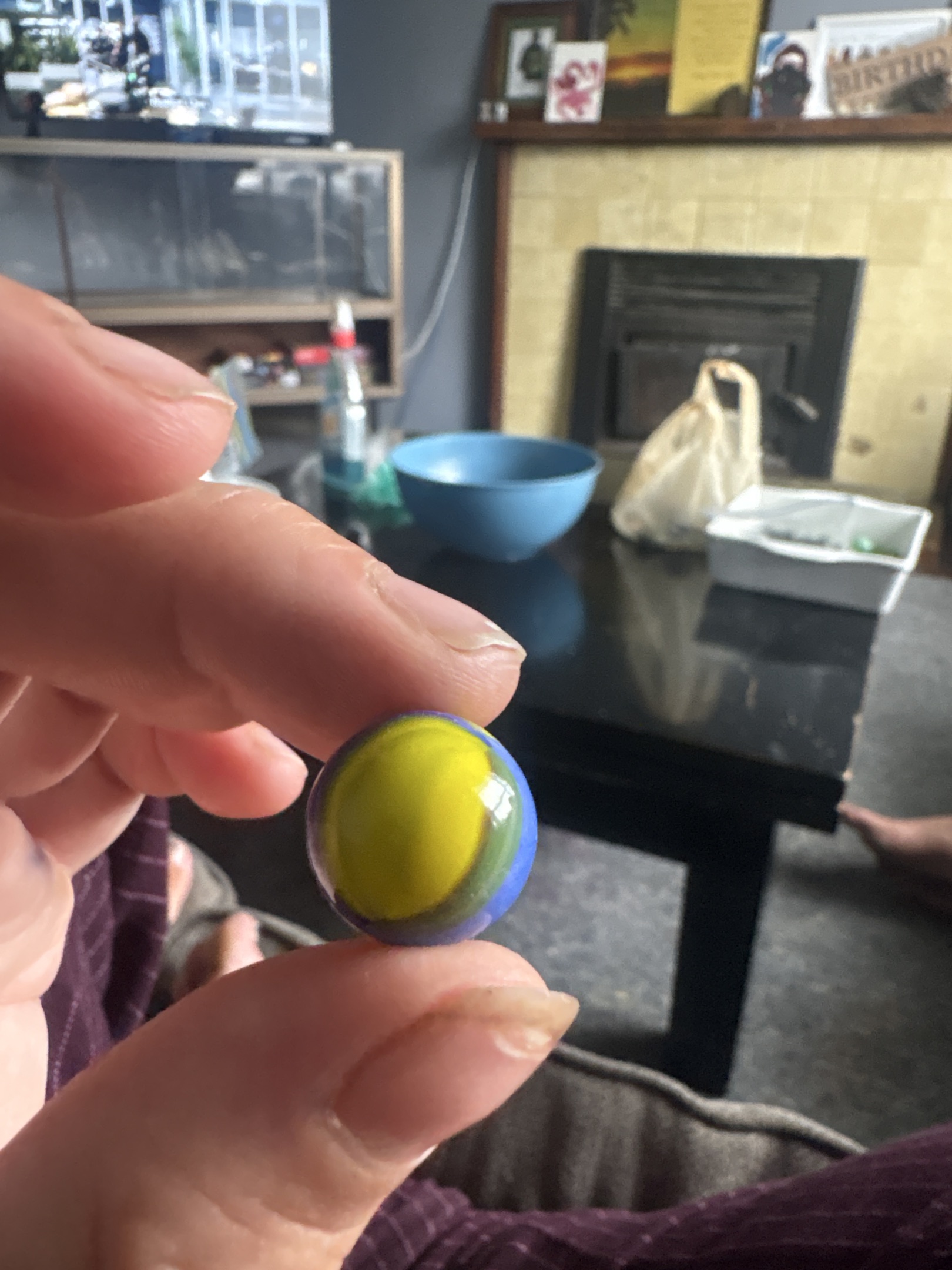 Blue and Yellow Patch by Vitro Agate Company