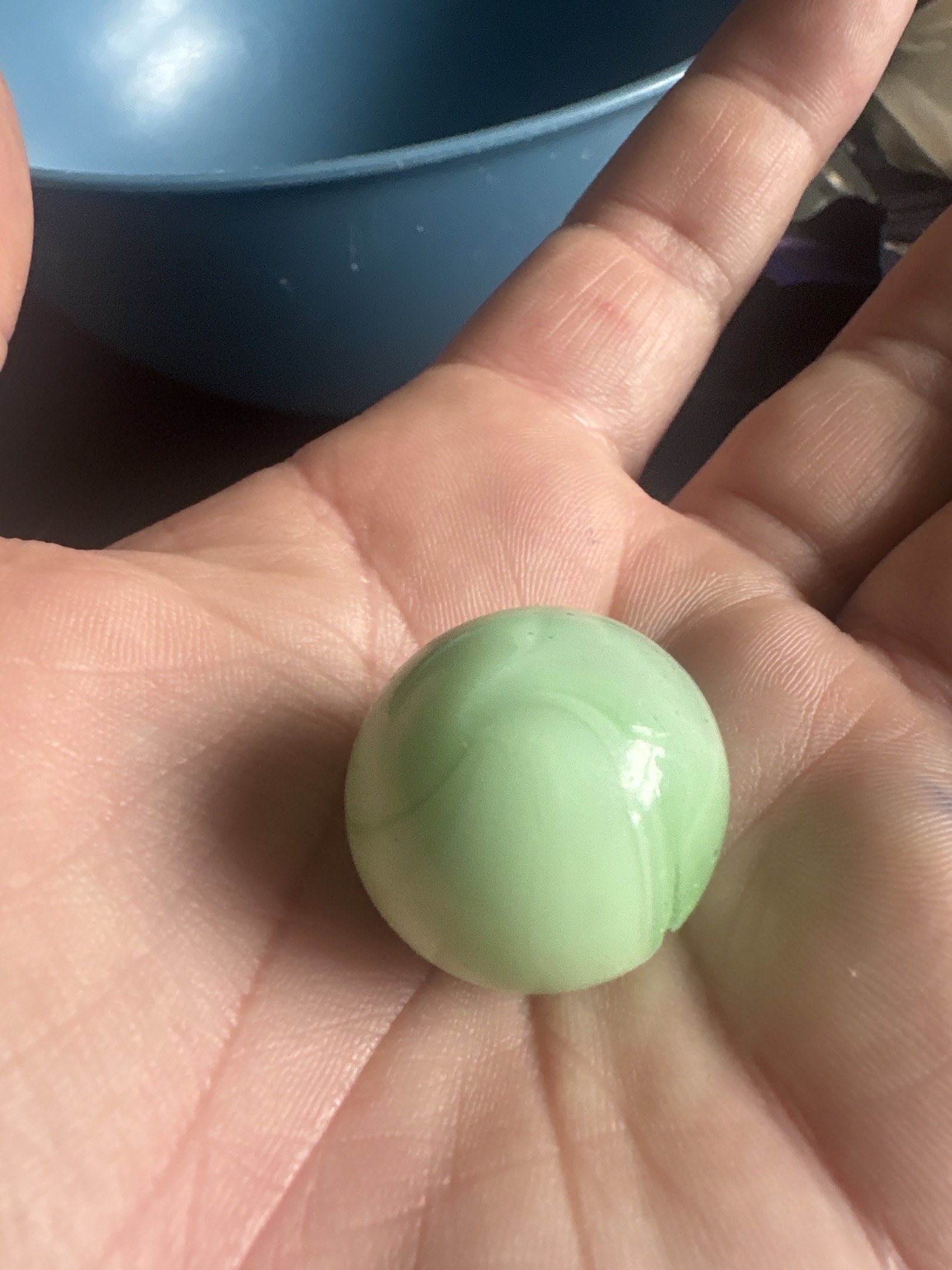 Jadeite Shooter by Akro Agate Company