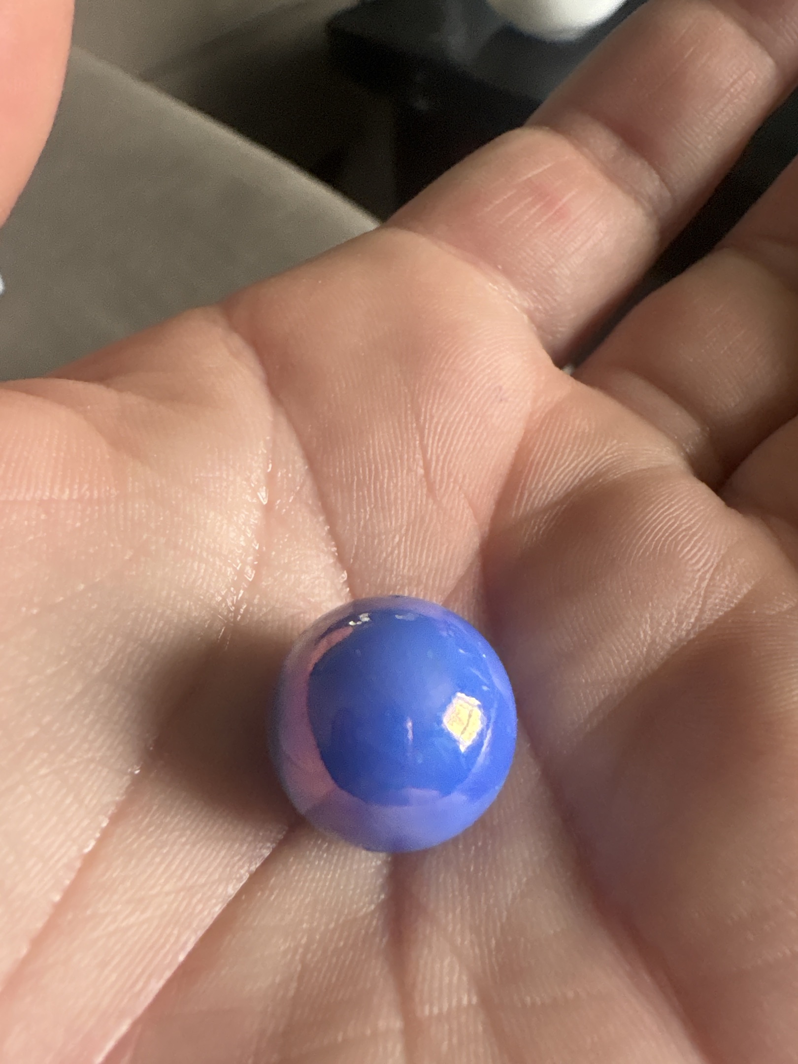 Blue Pearl / Blue Lustre by Vacor de Mexico (Mega Marbles)