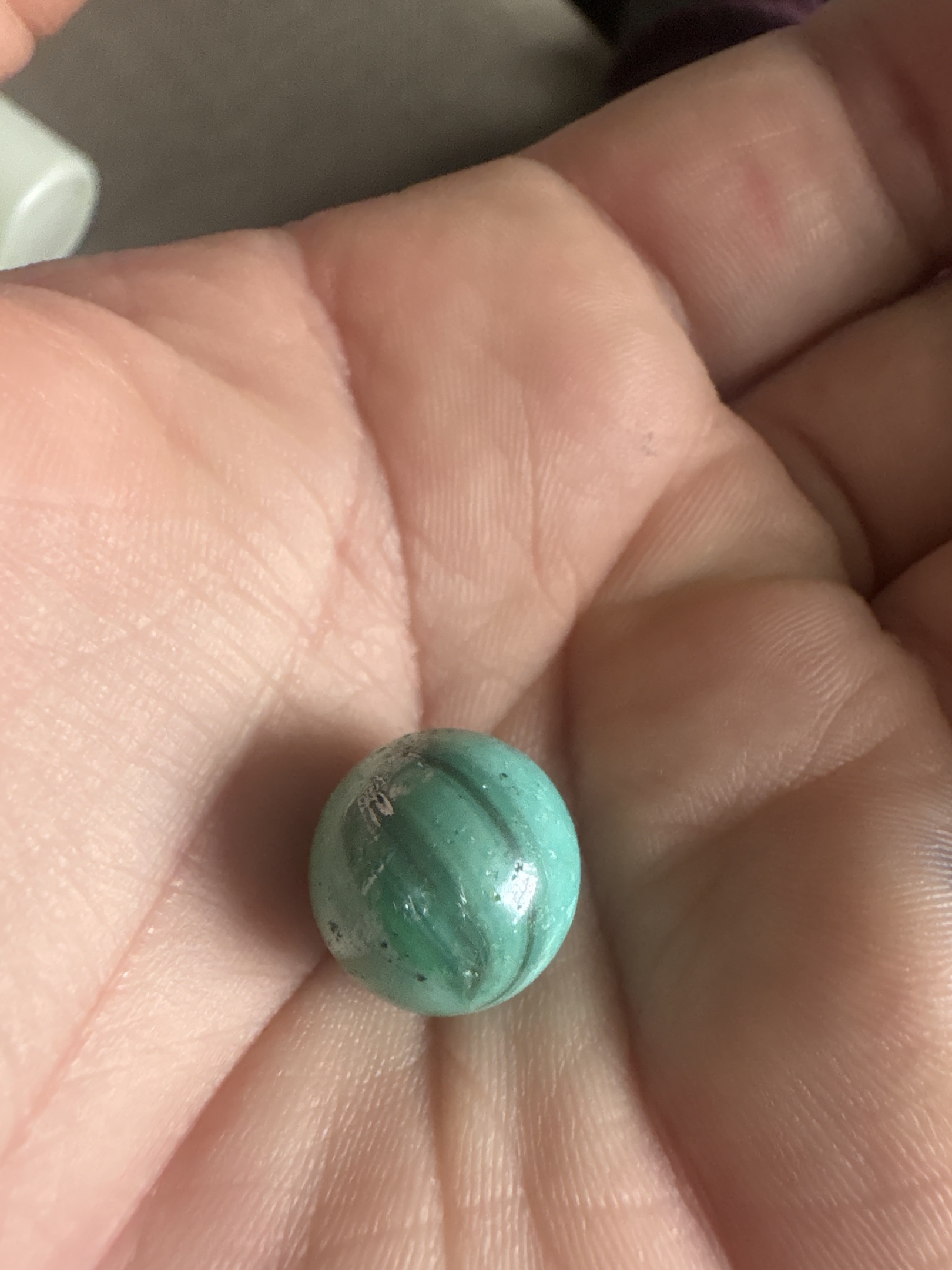 Opaque Jadeite Swirl by Akro Agate Company