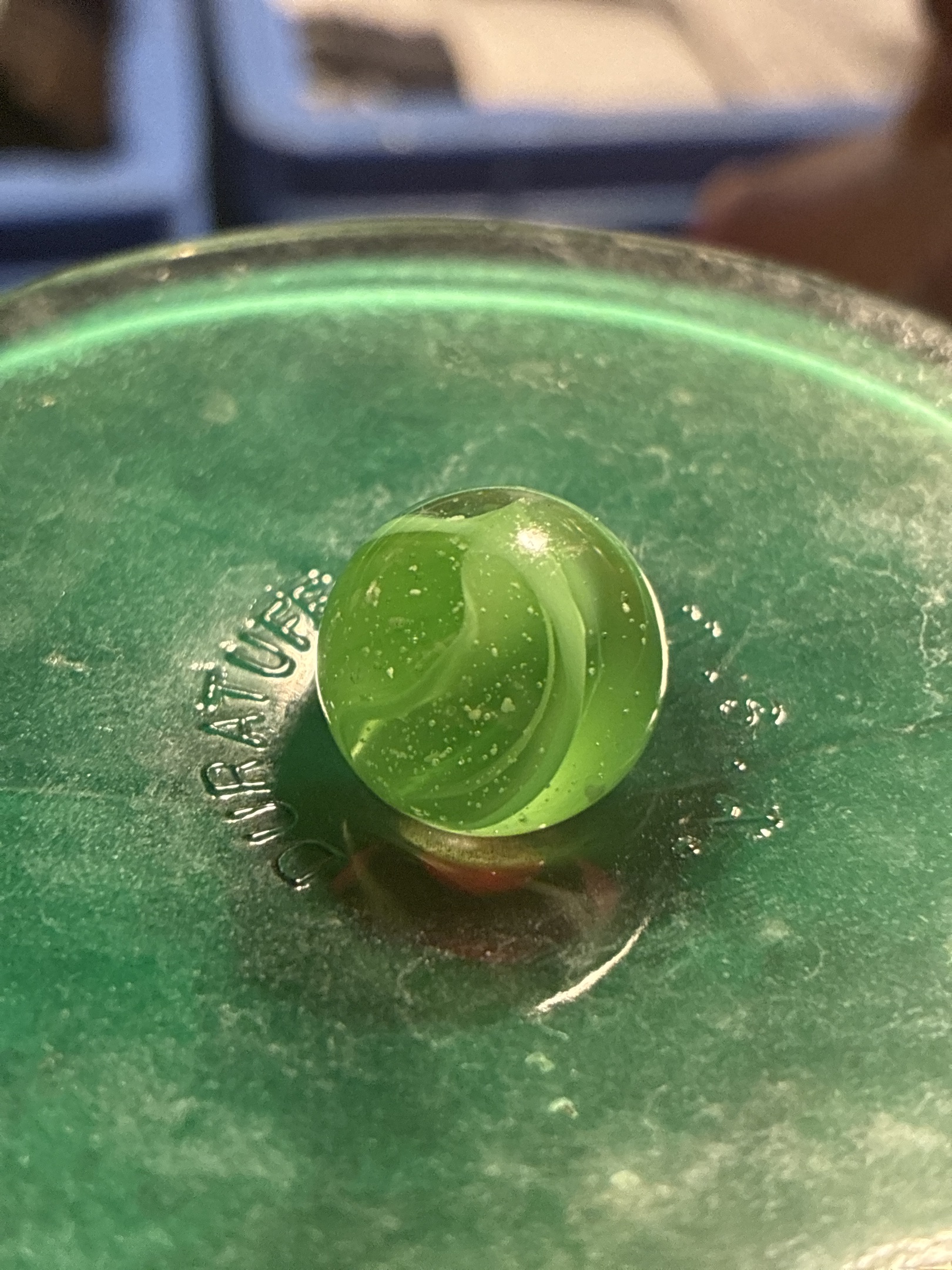 All-Red / Green Variant by Vitro Agate Company