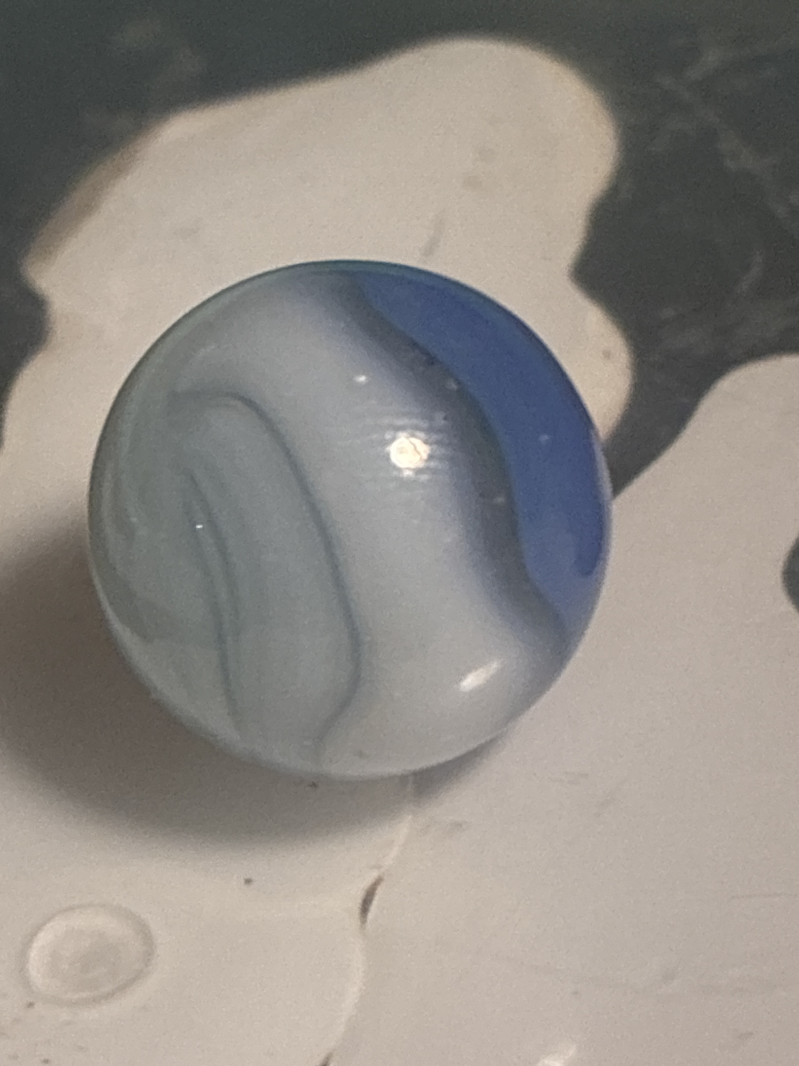 Blue Patch / Prize Name by Akro Agate Company, identification view