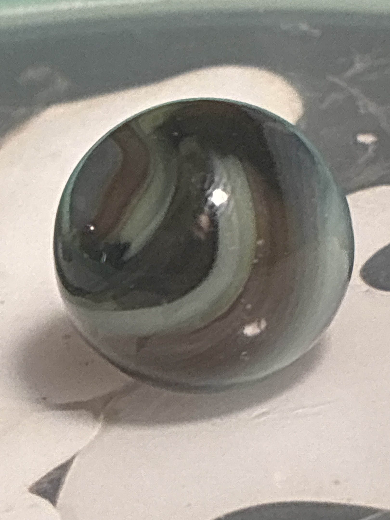 Green and Brown Swirl by Champion Agate, identification view