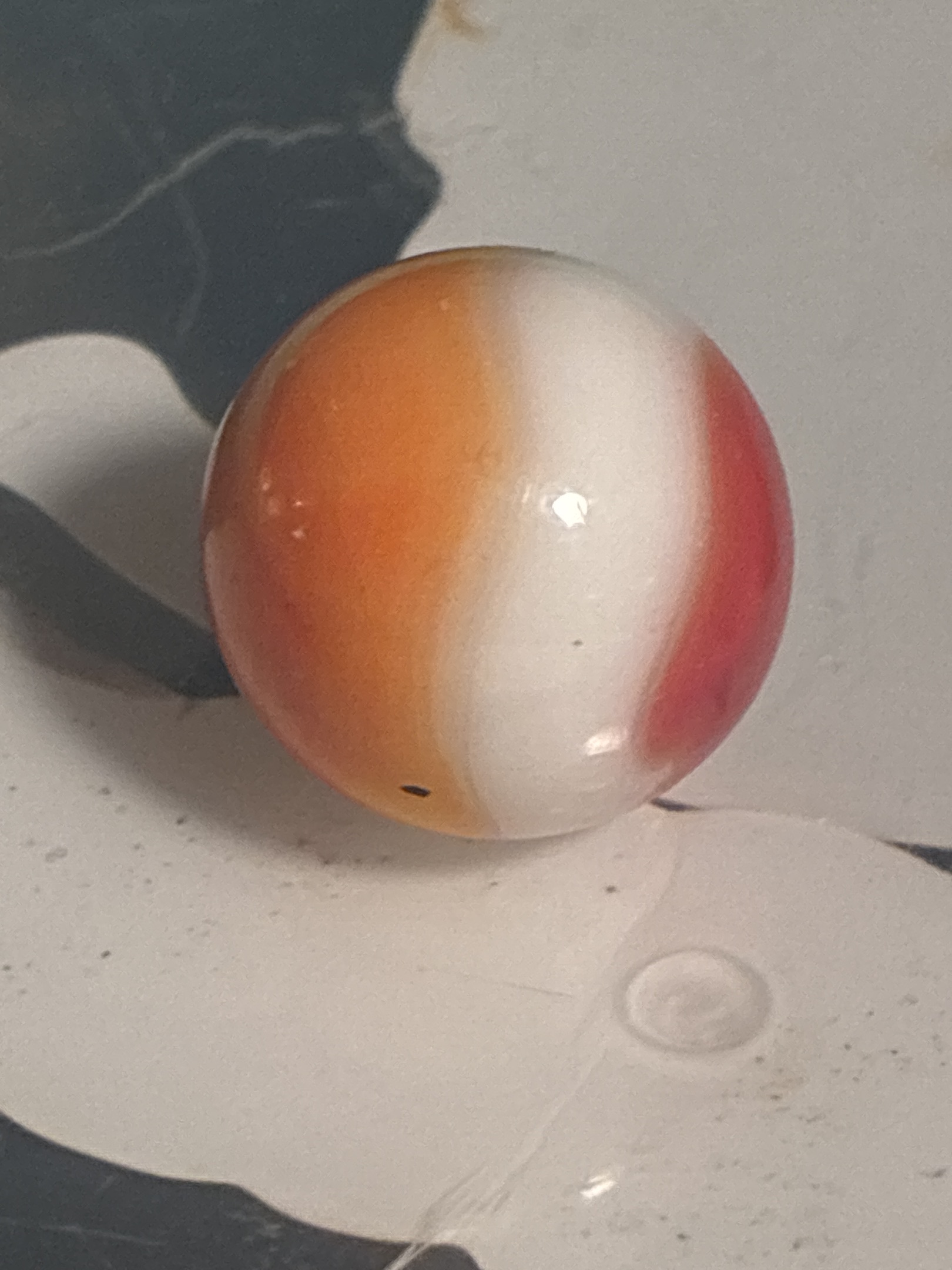Sunset / Orange and Red by Peltier Glass Company, identification view