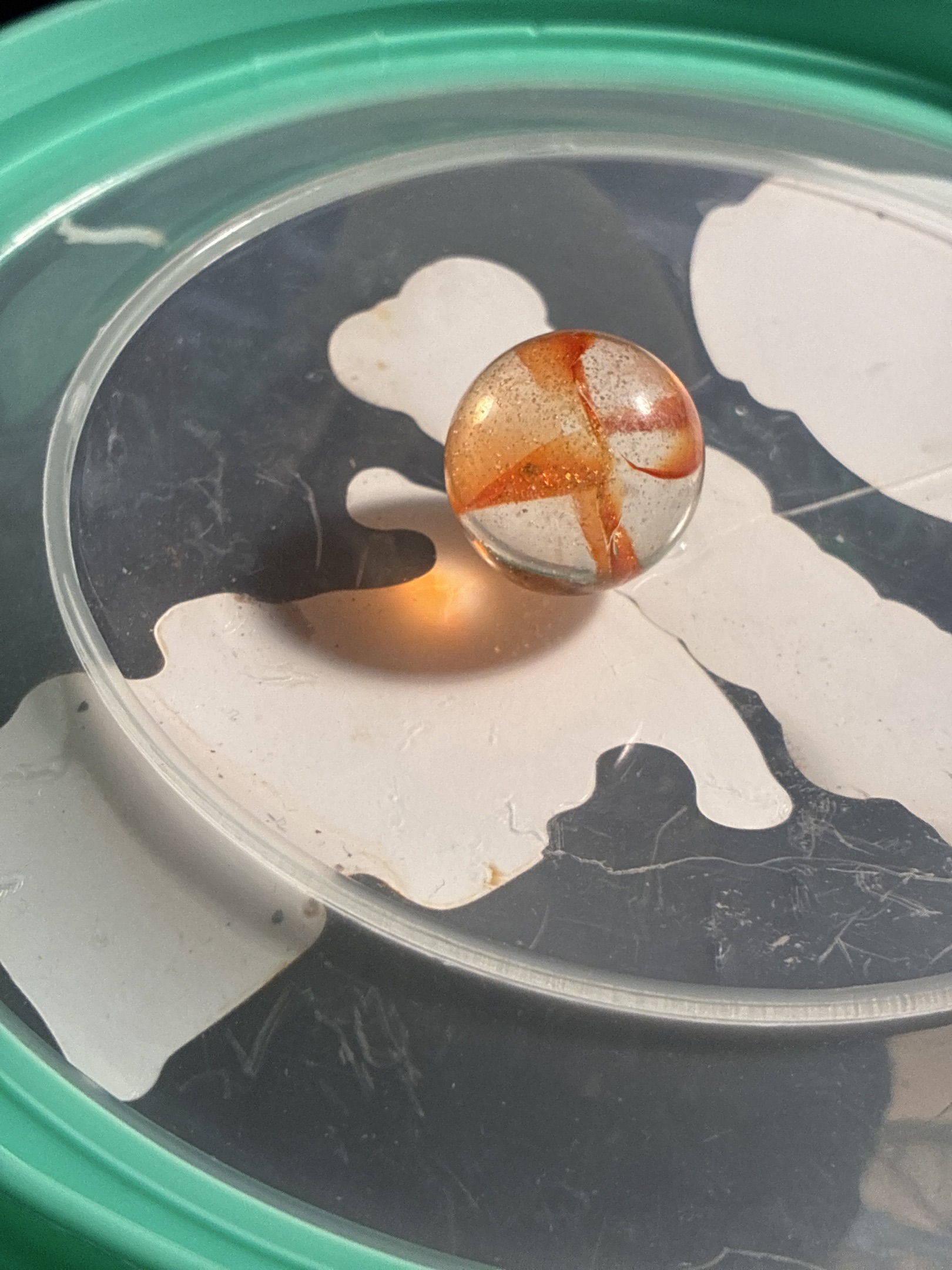 Multi-Vane Shooter by Vitro Agate Company, identification view