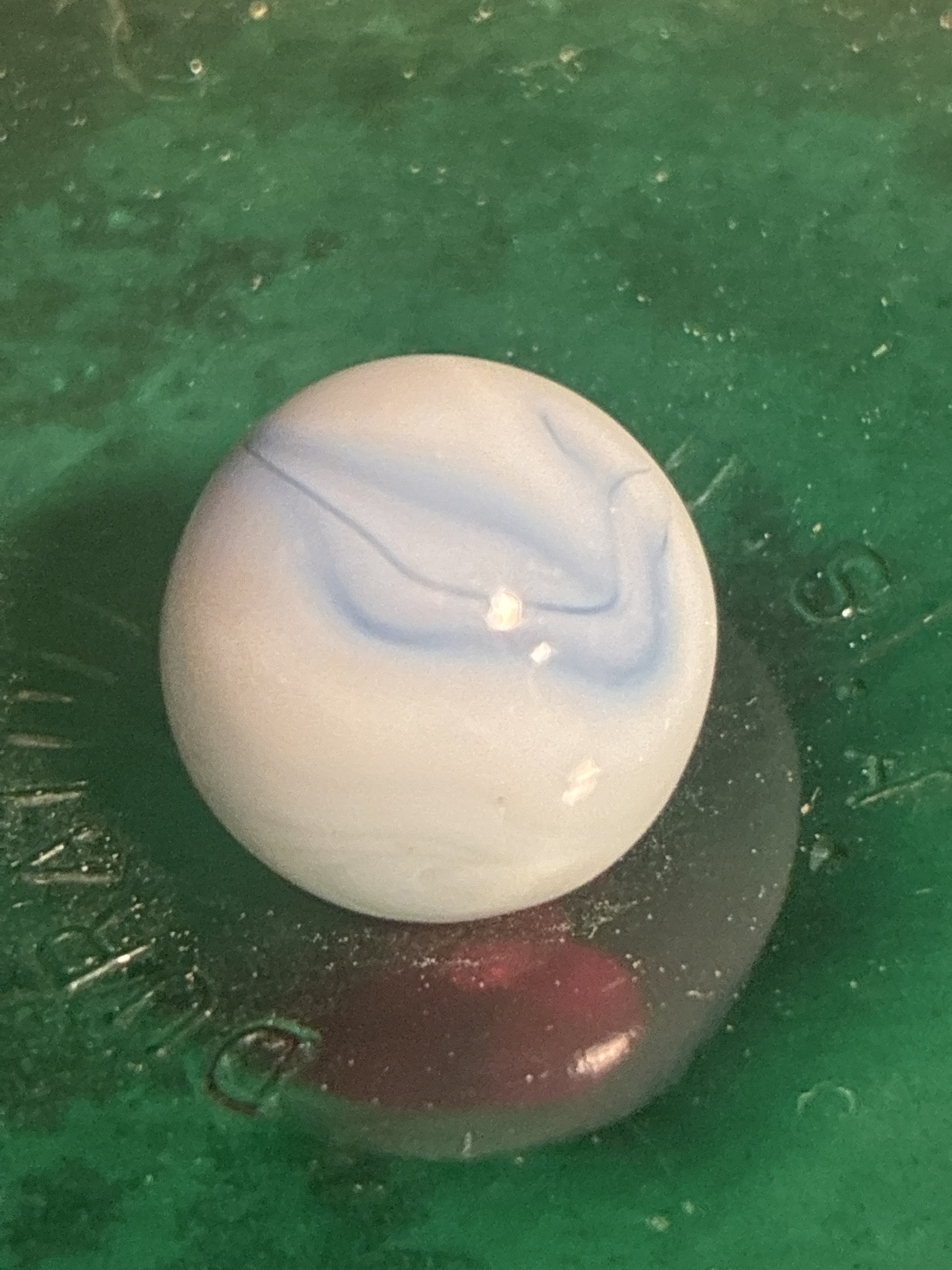 Blue and White Swirl by Alley Agate