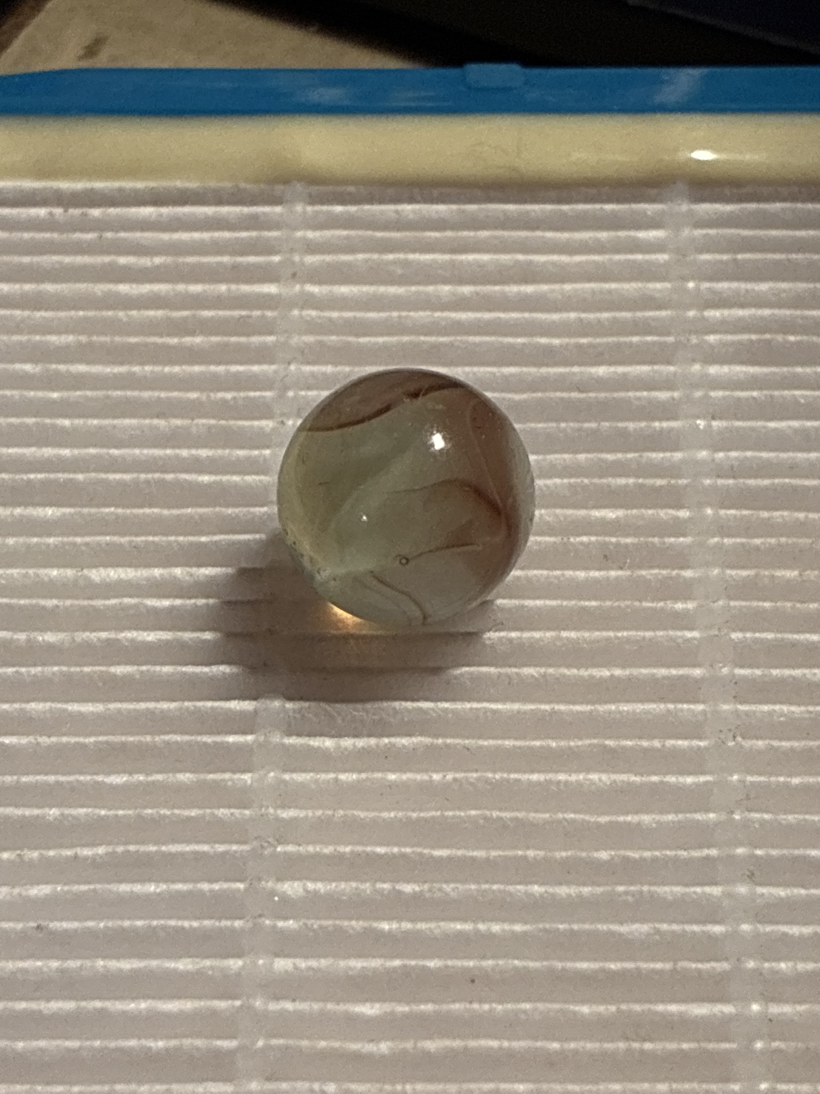 Carnelian Swirl by Akro Agate, identification view