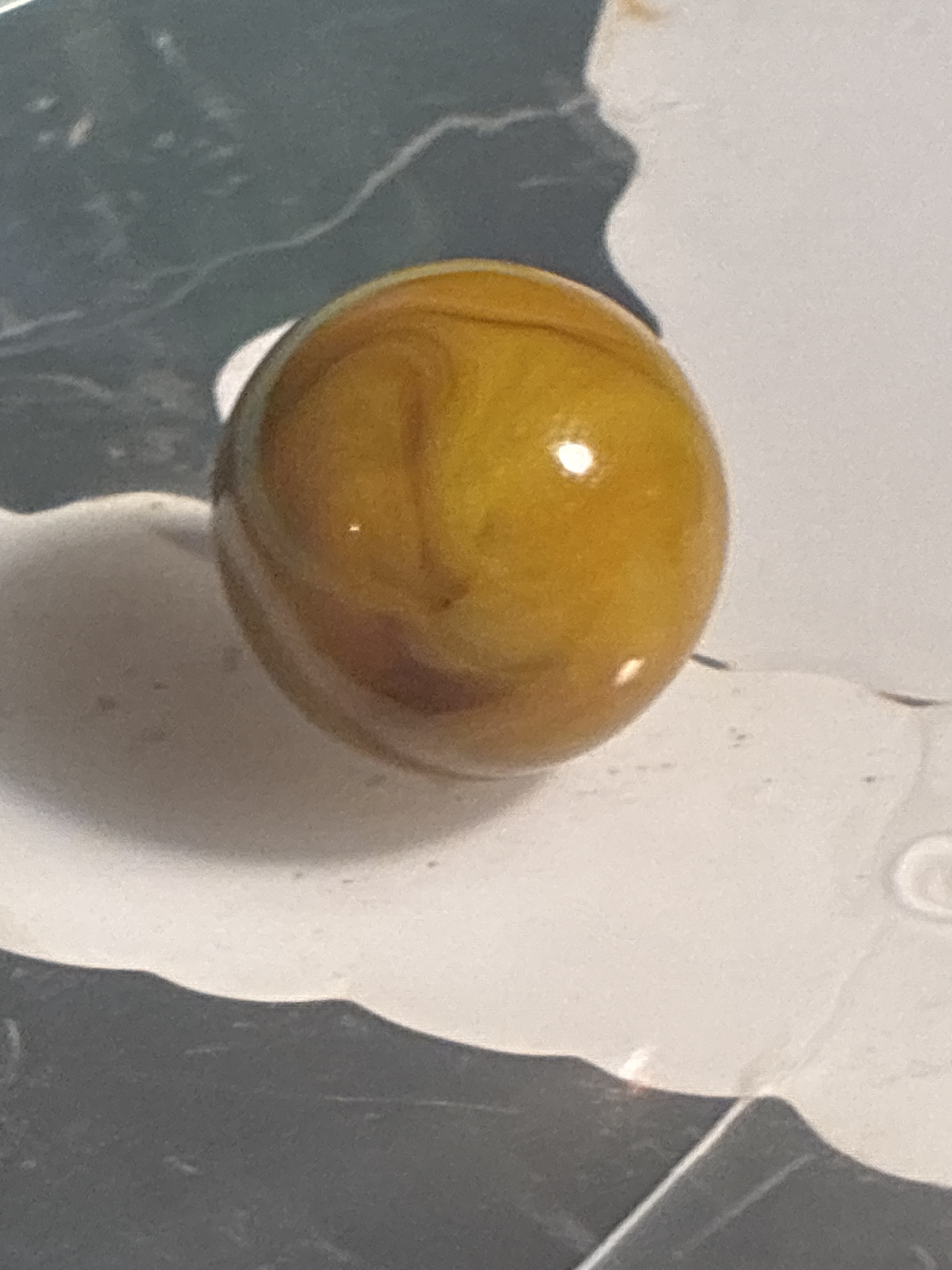 Amber Swirl by Alley Agate, identification view