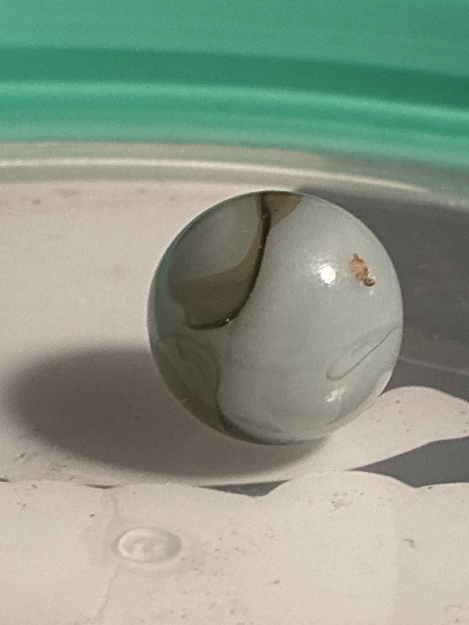 Tan/Brown Swirl by Alley Agate, identification view