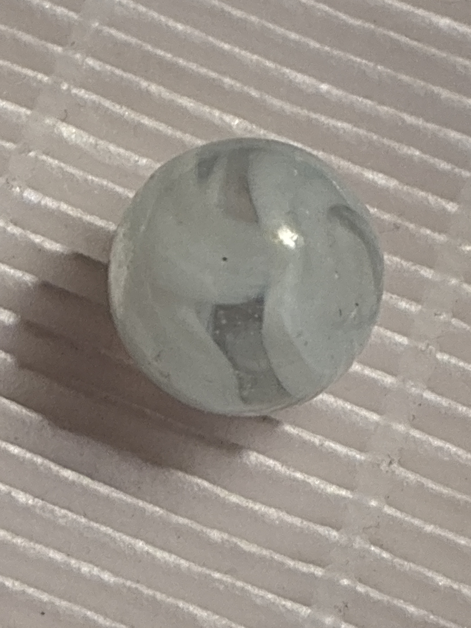 Clear White Feather by Master Marble