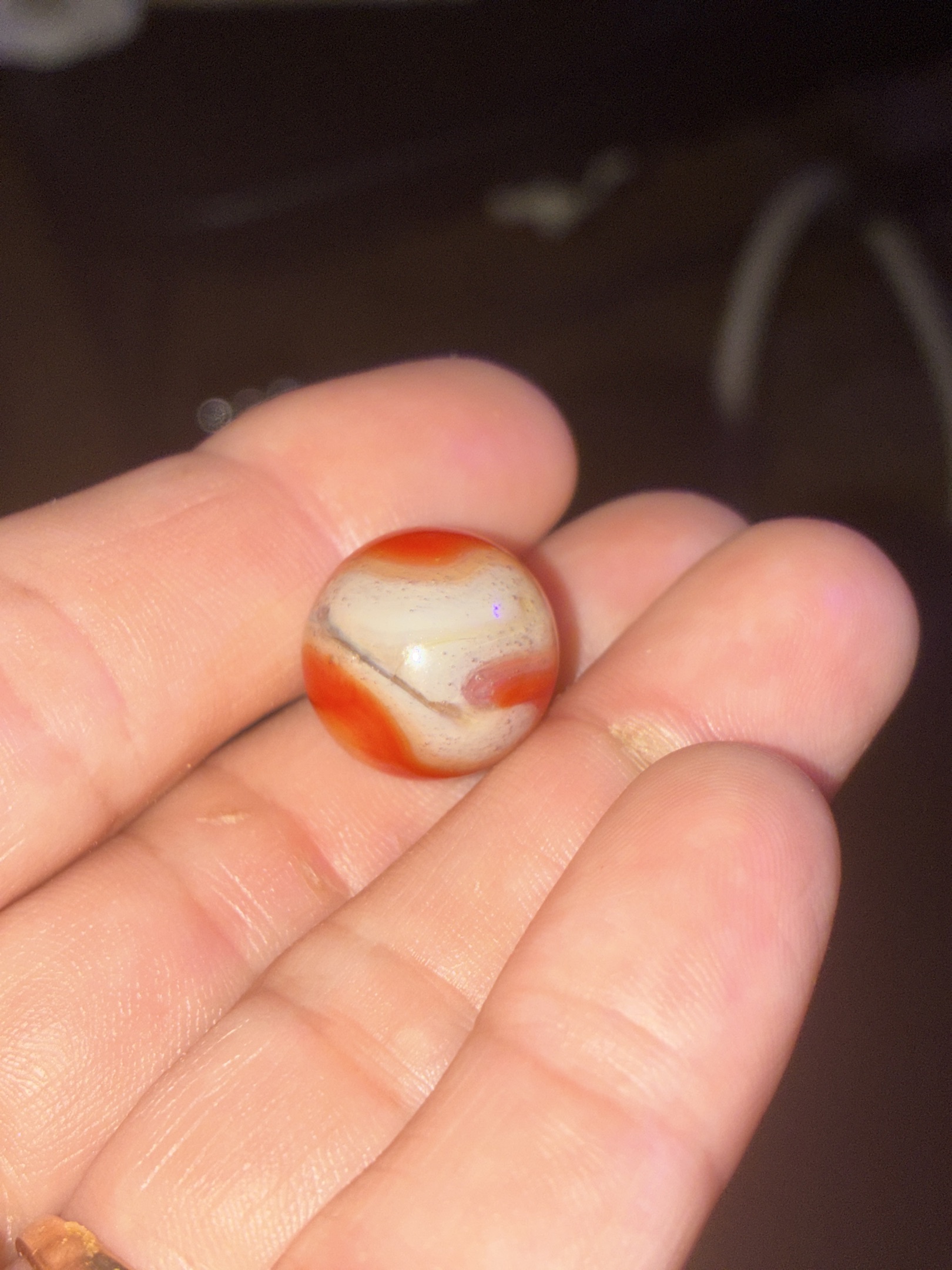 Red Popeye (Shooter) by Akro Agate, identification view