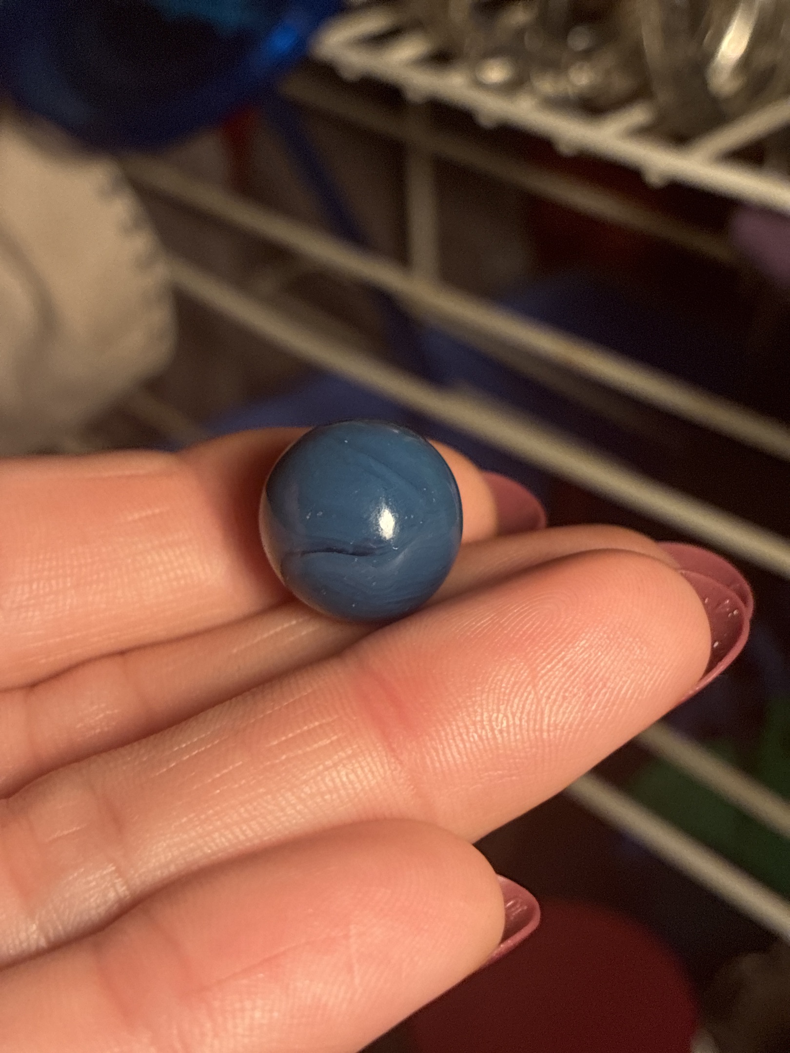 Blue Slag by Christensen Agate Company, identification view