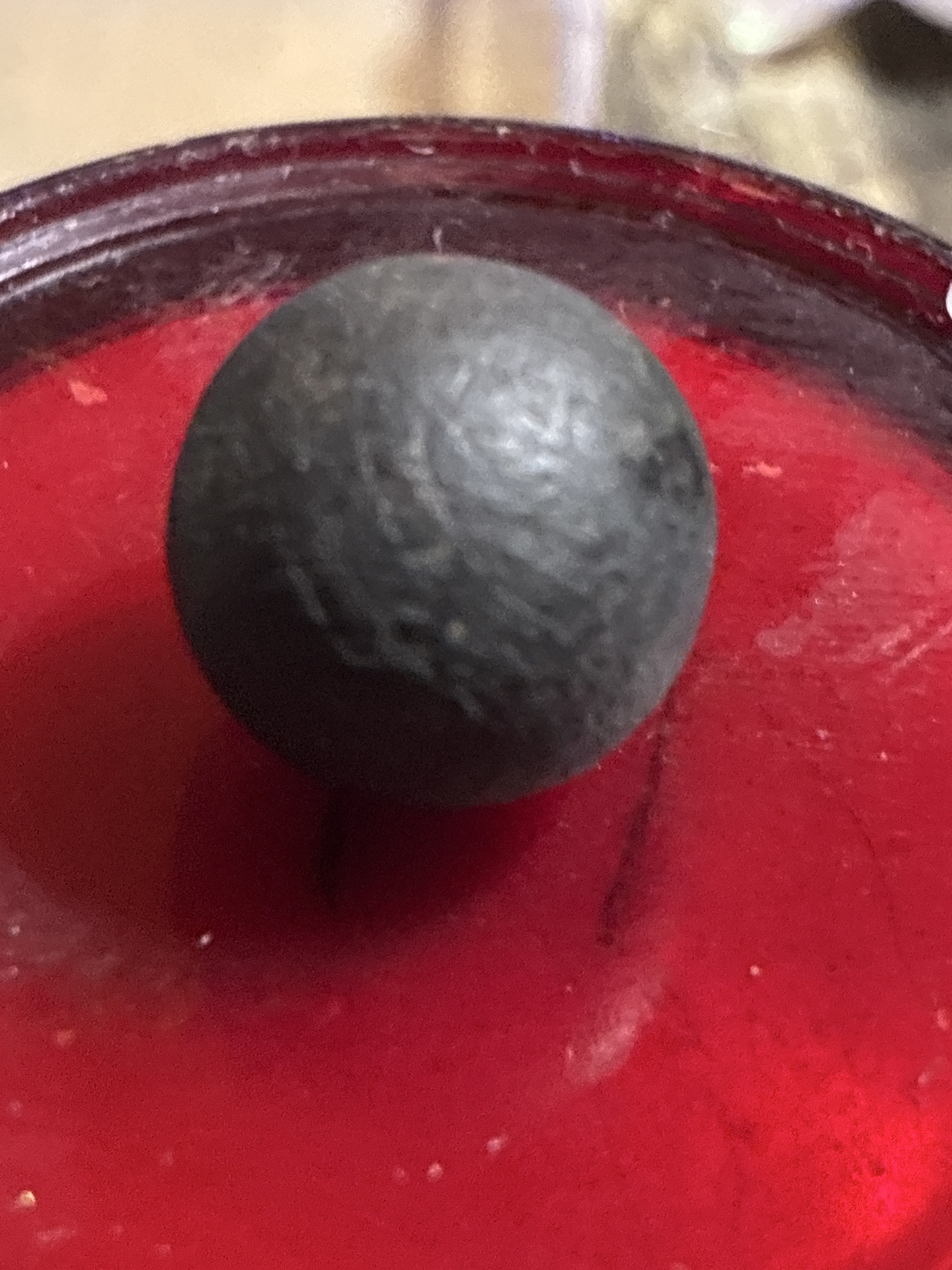 Gray Crock by American Stoneware Pottery, identification view