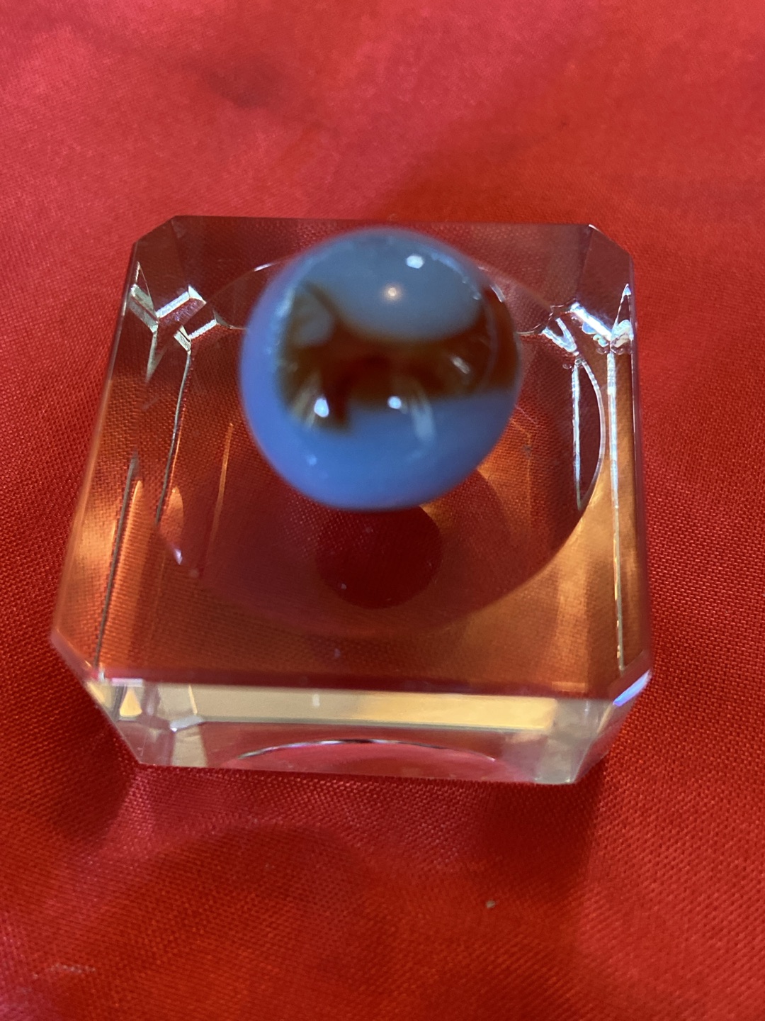 Blue and Brown Swirl by Alley Agate, identification view