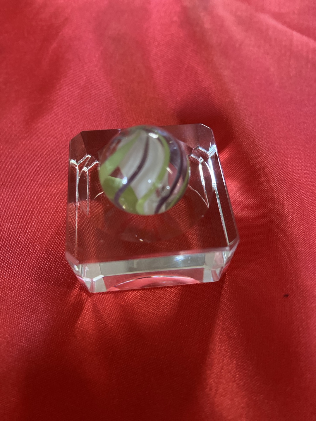 Cage Cat's Eye (Purple, Green, White) by Vitro Agate Company