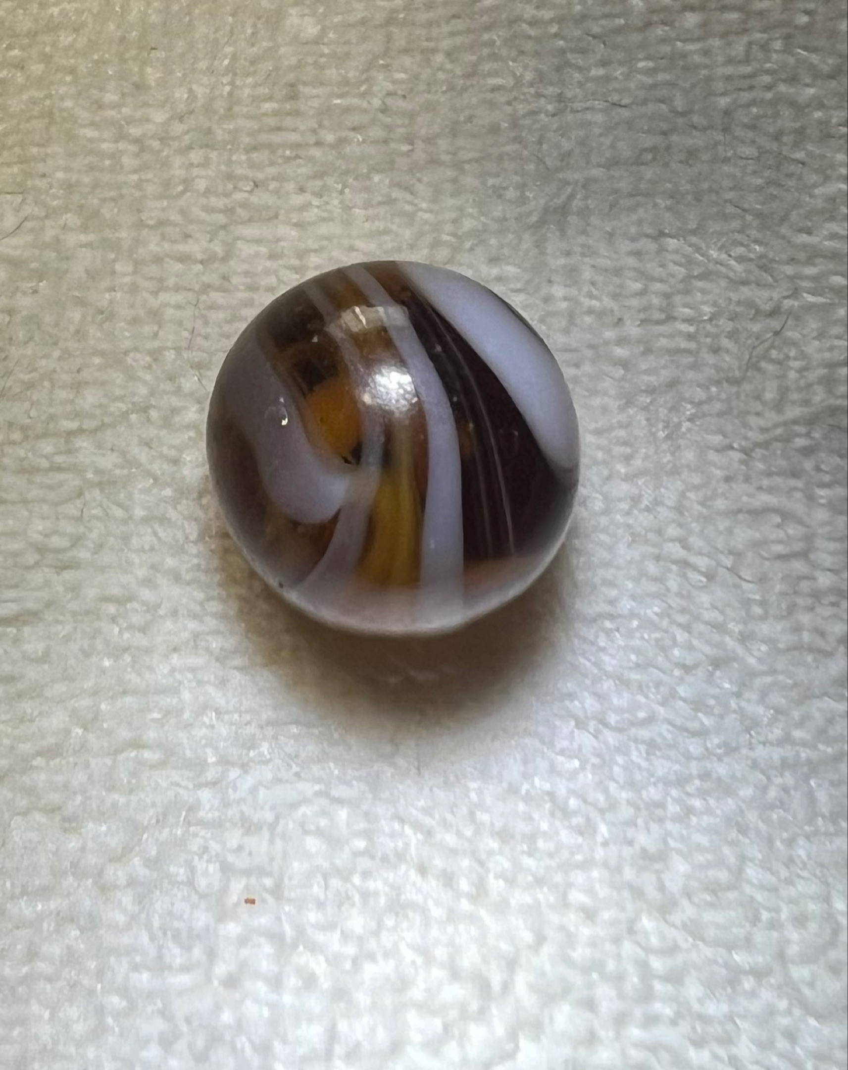 Amber and White Swirl by Alley Agate