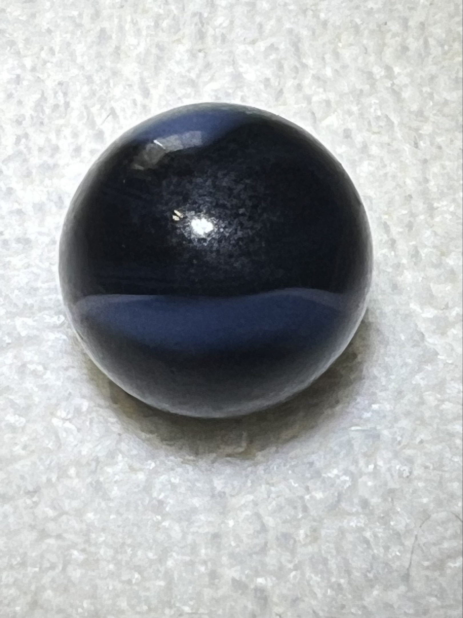 Blackie / Dark Blue Swirl by Vitro Agate Company