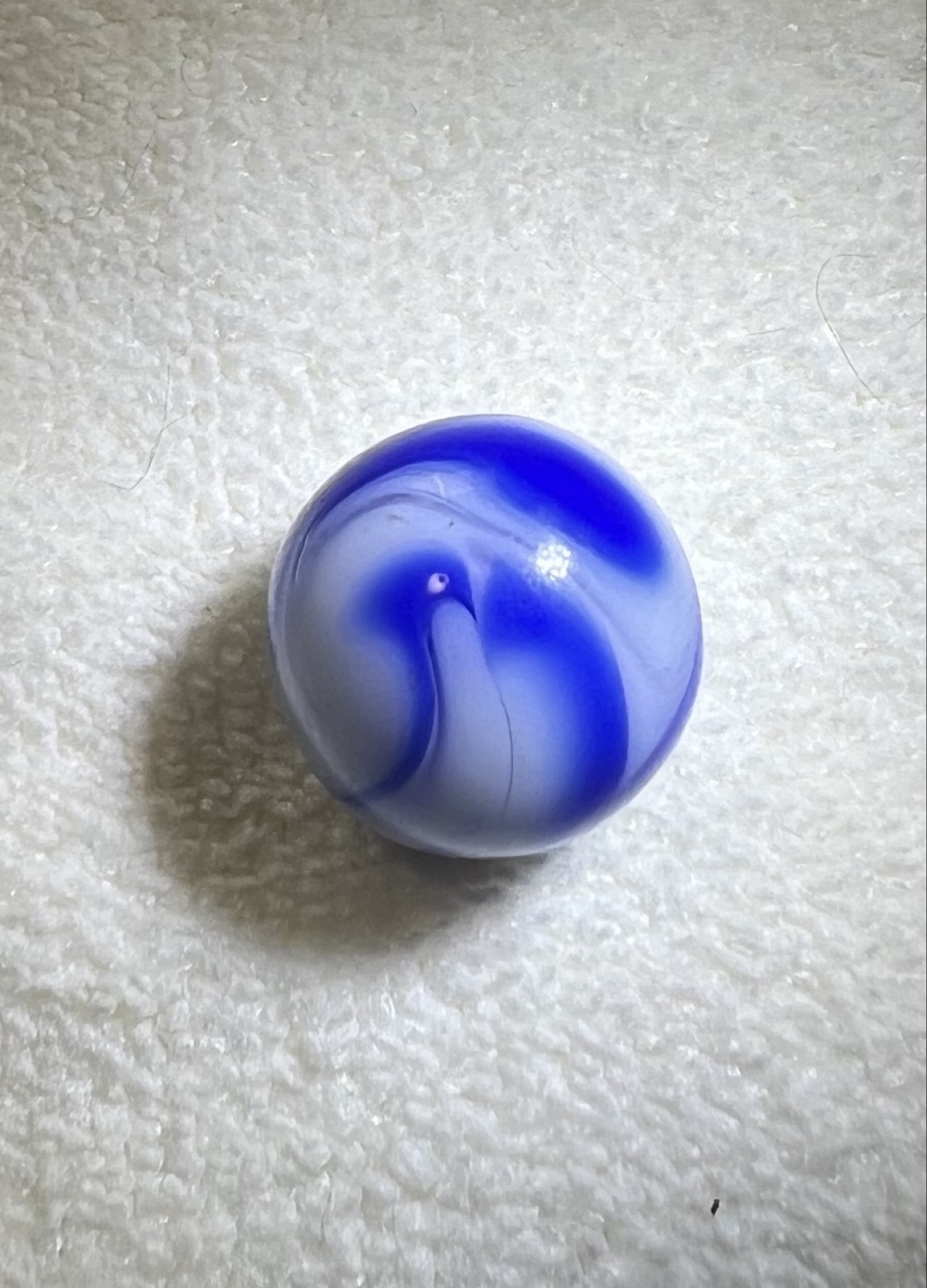 Blue and White Swirl by Alley Agate