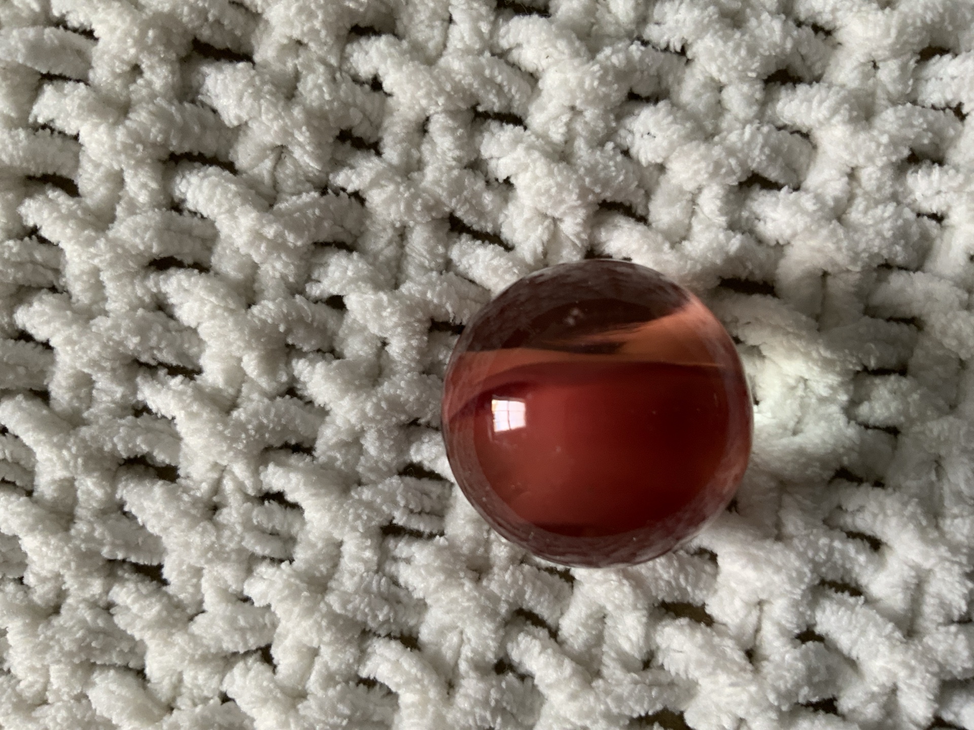 Cherry Red Clearie Shooter by Vacor de Mexico, identification view