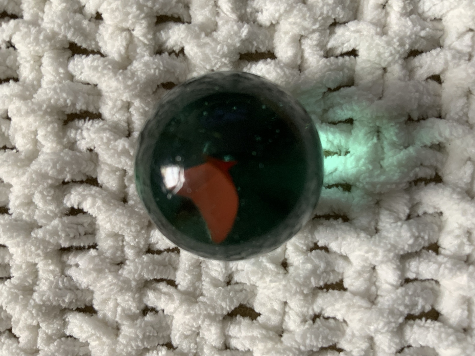 Green Tiger's Eye Shooter by Vacor de Mexico, identification view