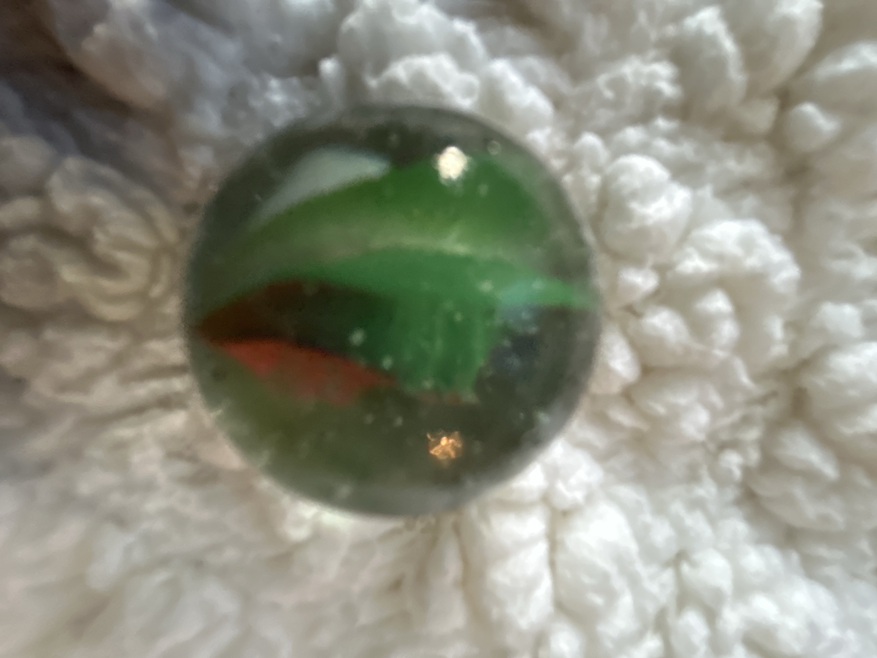 Multi-Vane Tri-Color Cat's Eye by Japanese Import (Yasuda or similar), identification view