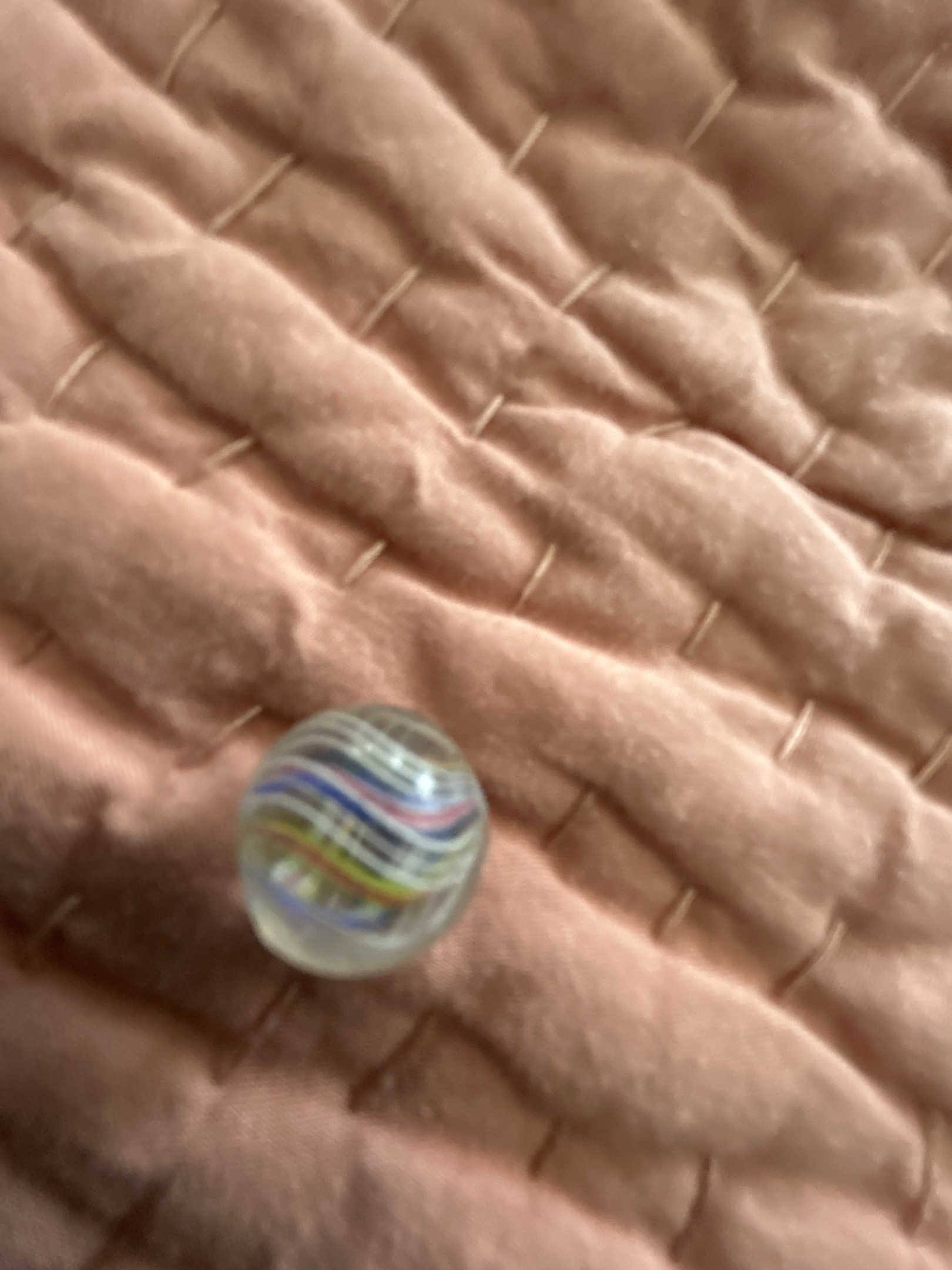 Multicolor Latticinio Core by German Handmade, identification view