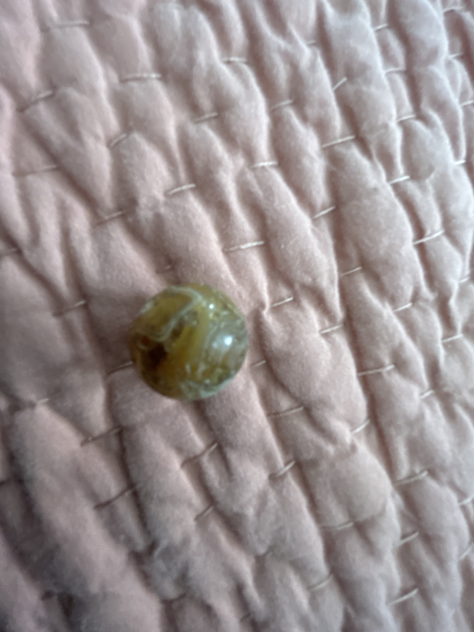 Yellow Slag - Butterscotch Slag by Akro Agate