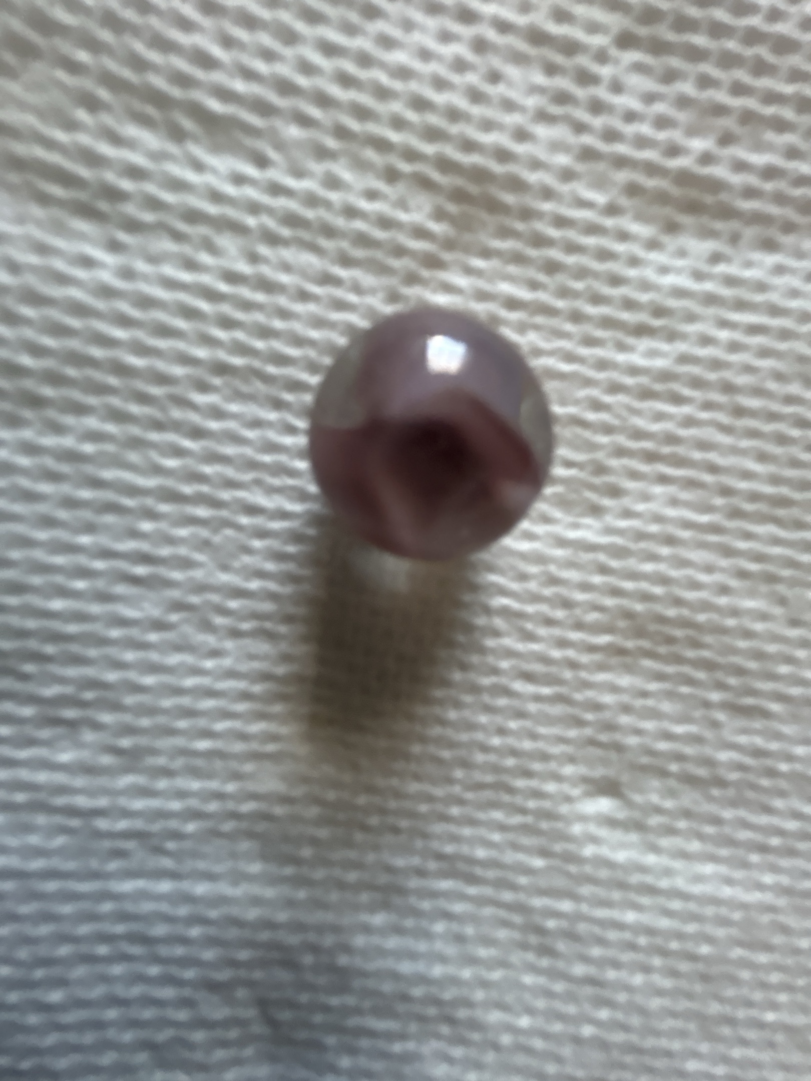 Purple Cat's Eye by Vitro Agate, identification view
