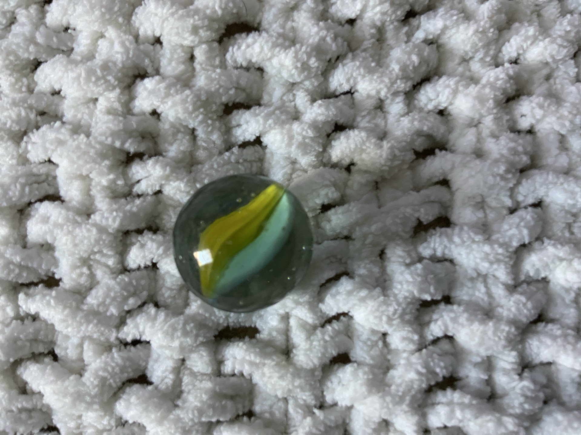 Cat's Eye - Yellow with White by Vitro Agate