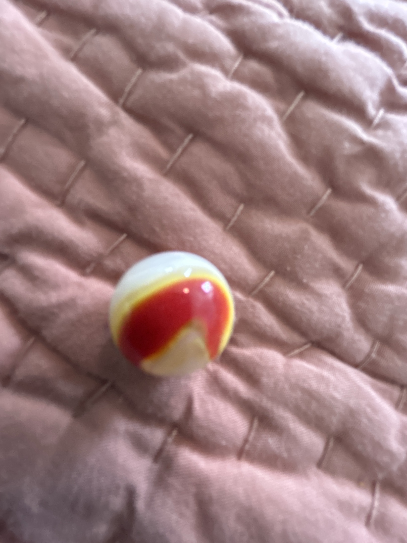 Red and Yellow by Vitro Agate Company, identification view