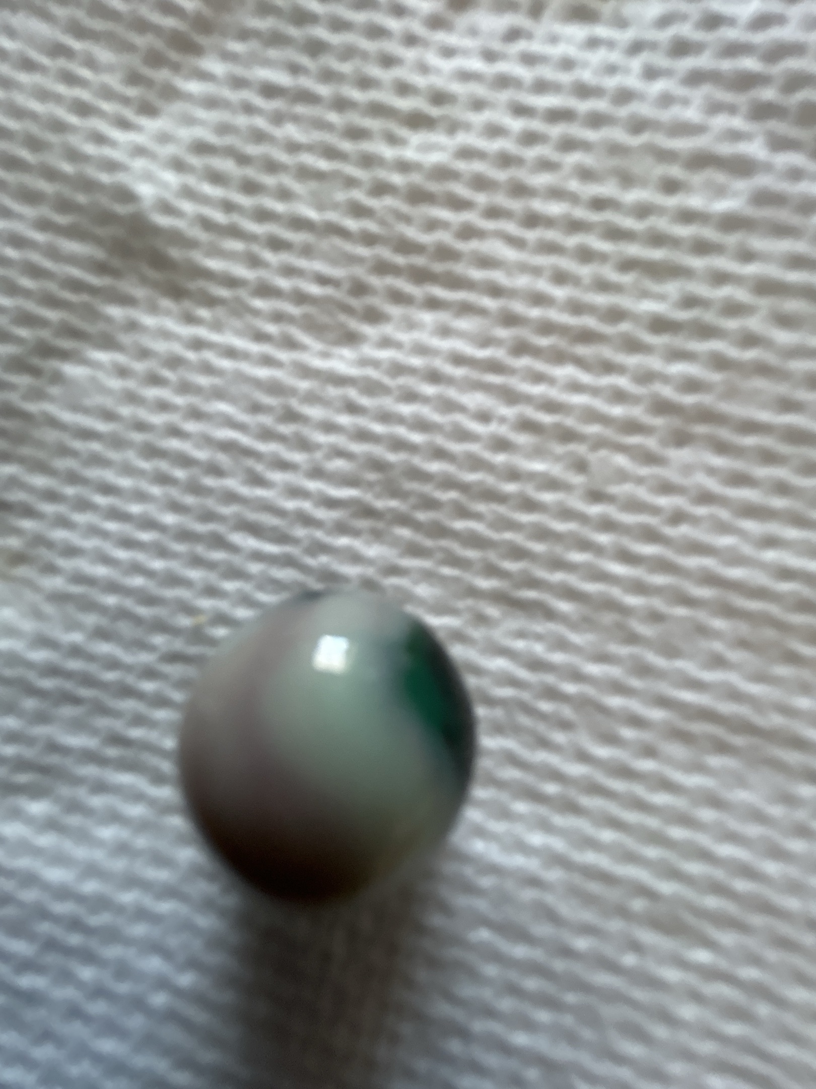 Green and White Patch - Parrot Type by Vitro Agate Company