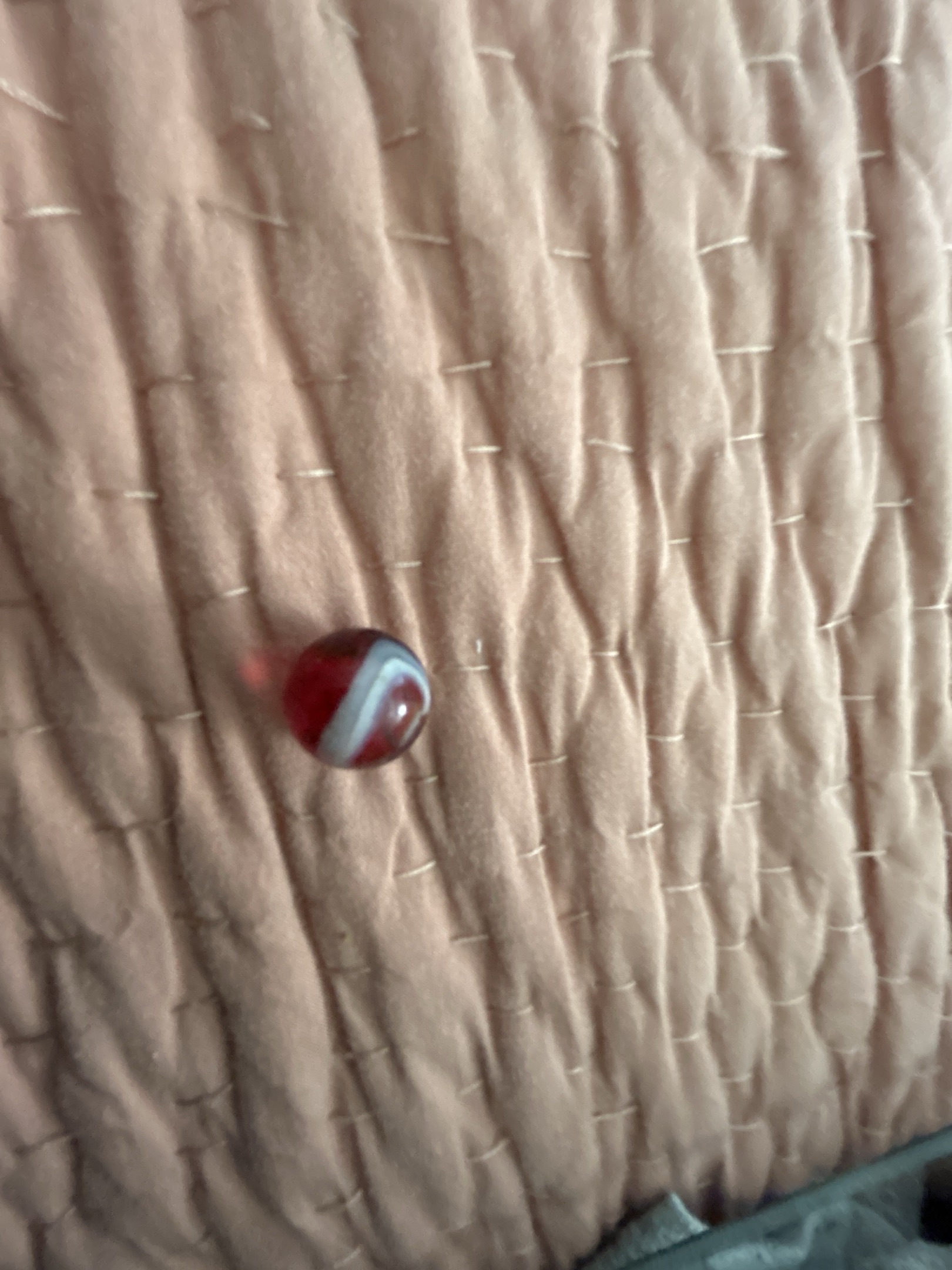 Conqueror - Red with White Ribbon by Vitro Agate