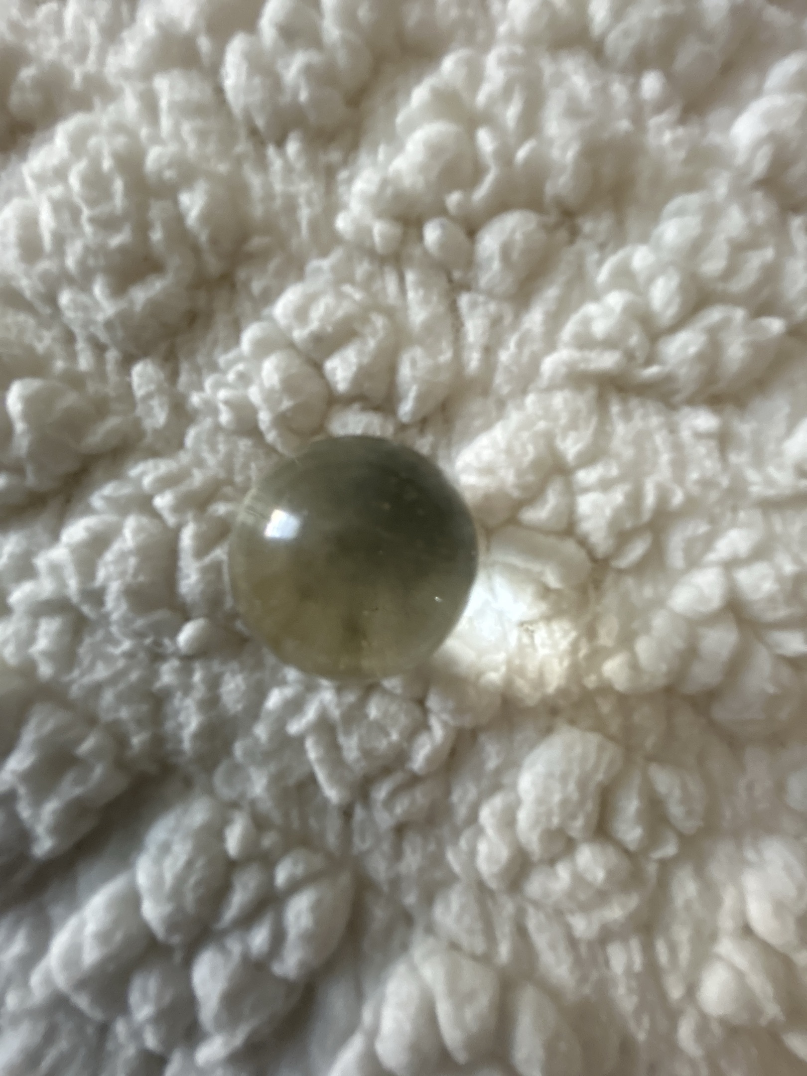 Clear Green Mica by German Handmade, identification view