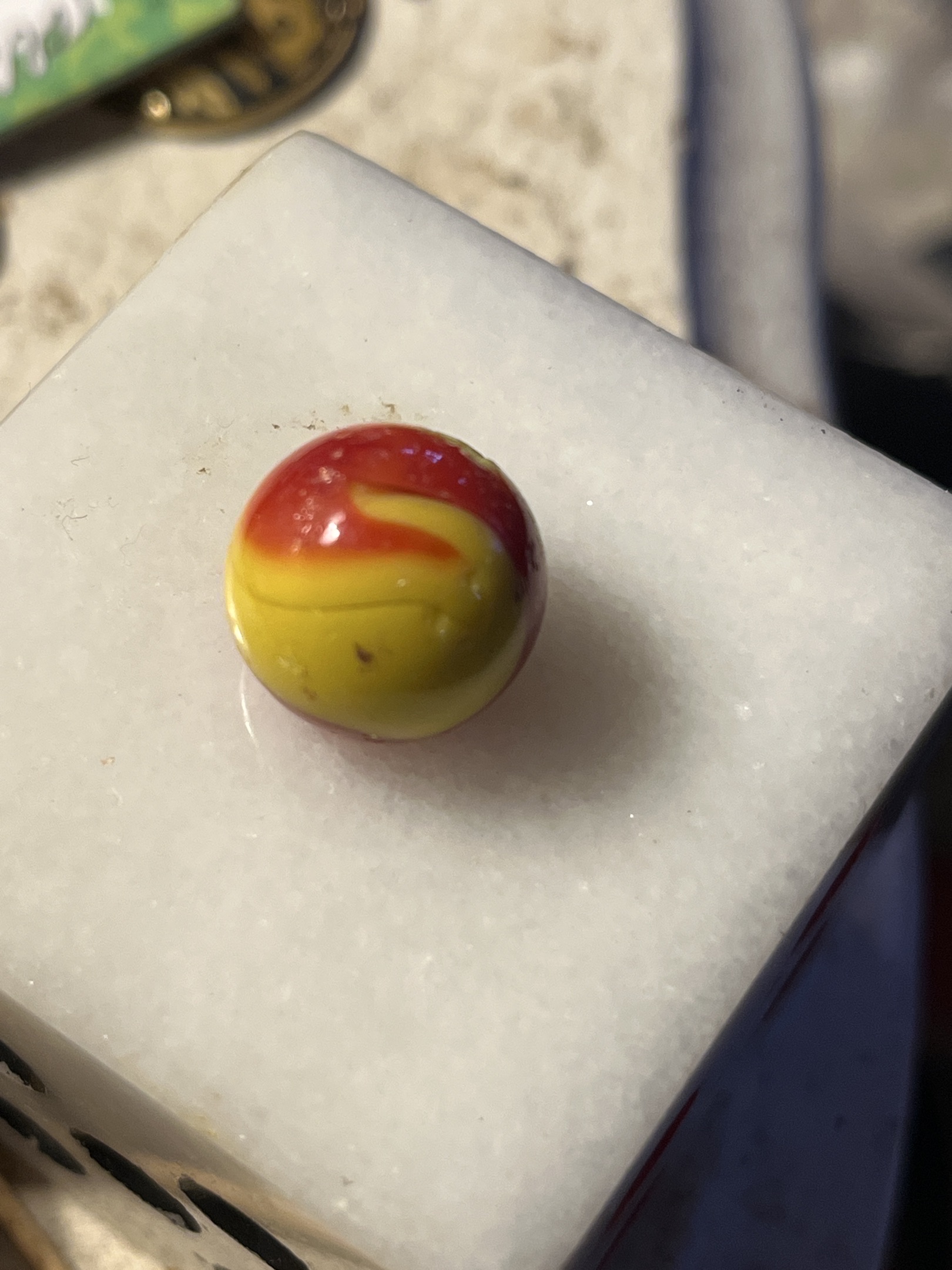 Red and Yellow Patch by Akro Agate