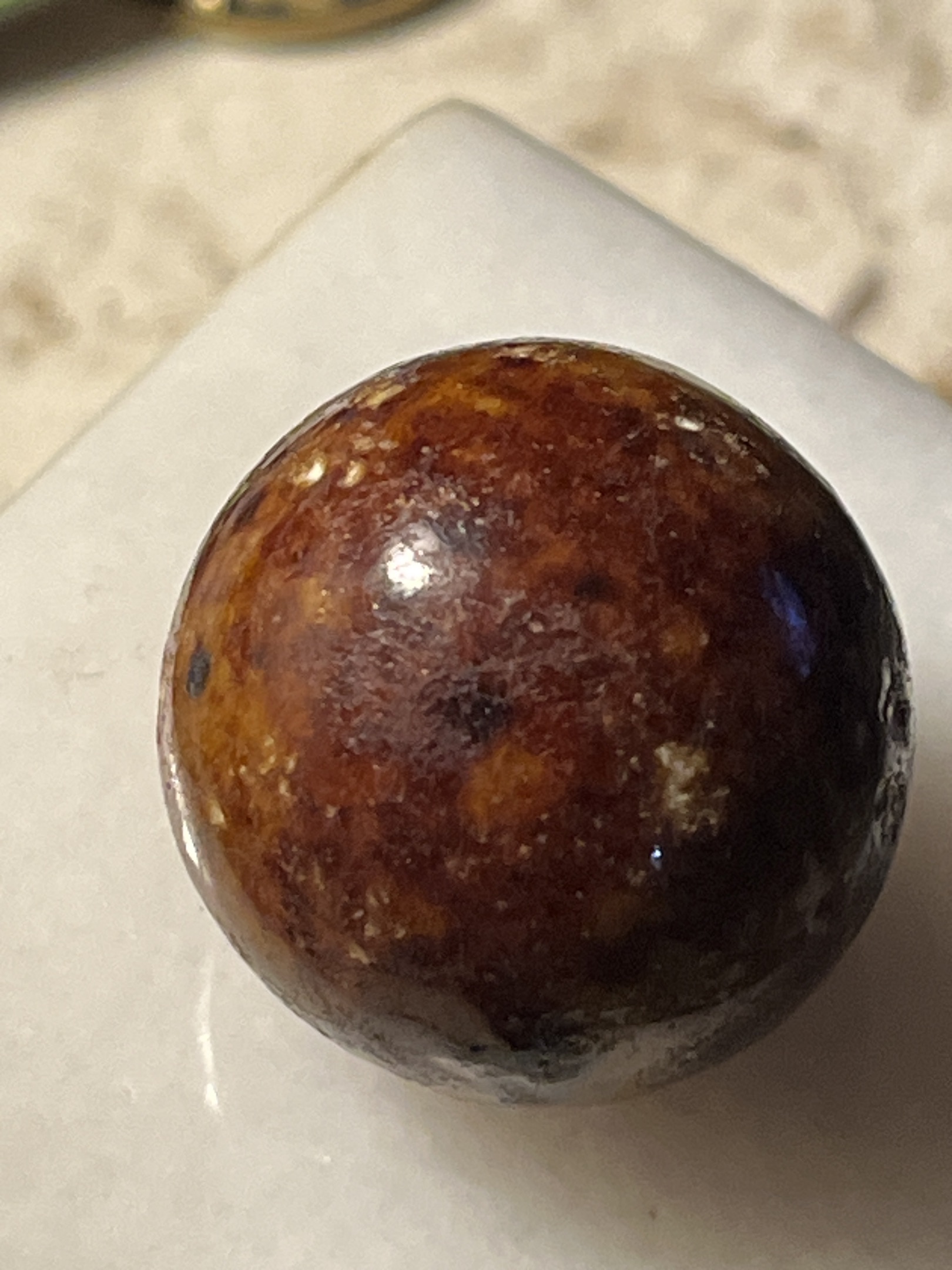 Bennington Glaze (Brown and Tan Mottled) by German or American Potteries, identification view