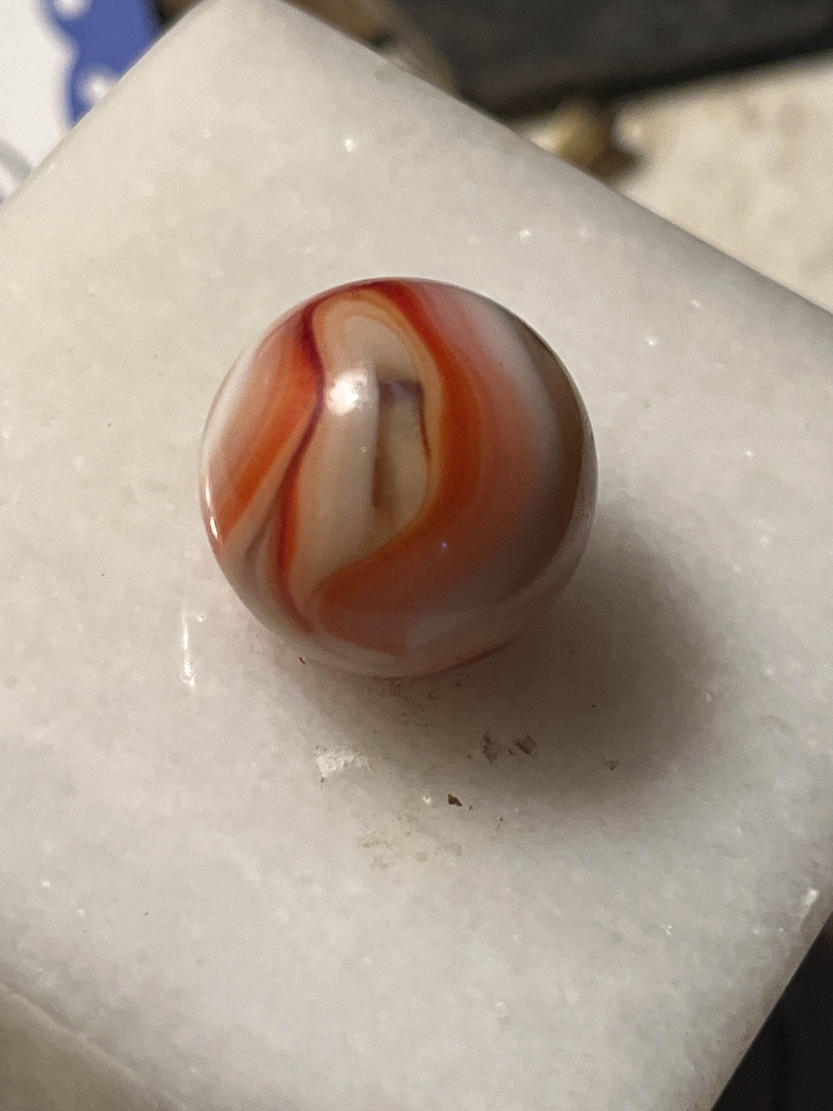 Carnelian Swirl by Akro Agate Company