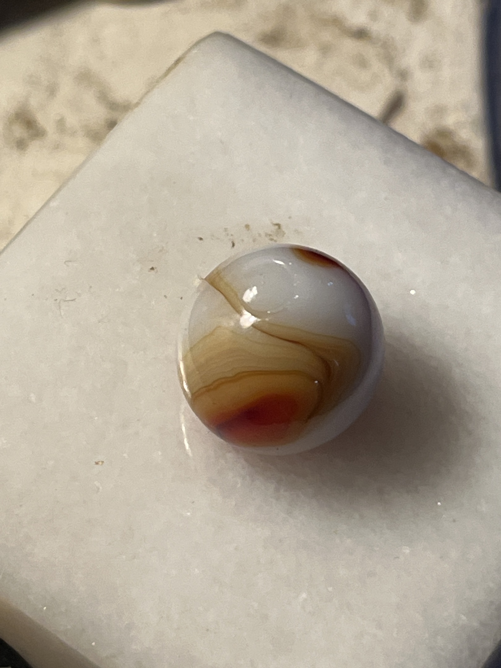 Flame Swirl (Amber/Red) by Alley Agate