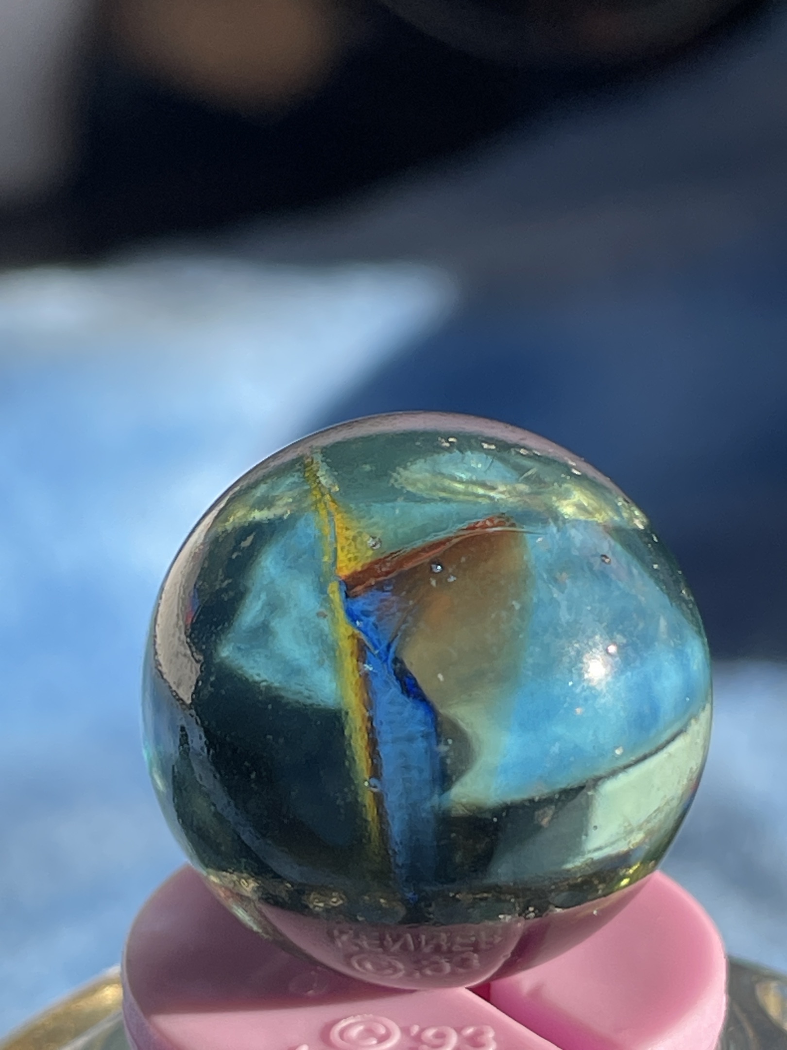 Tiger Eye 3-Color Cat's Eye by Vitro Agate, identification view