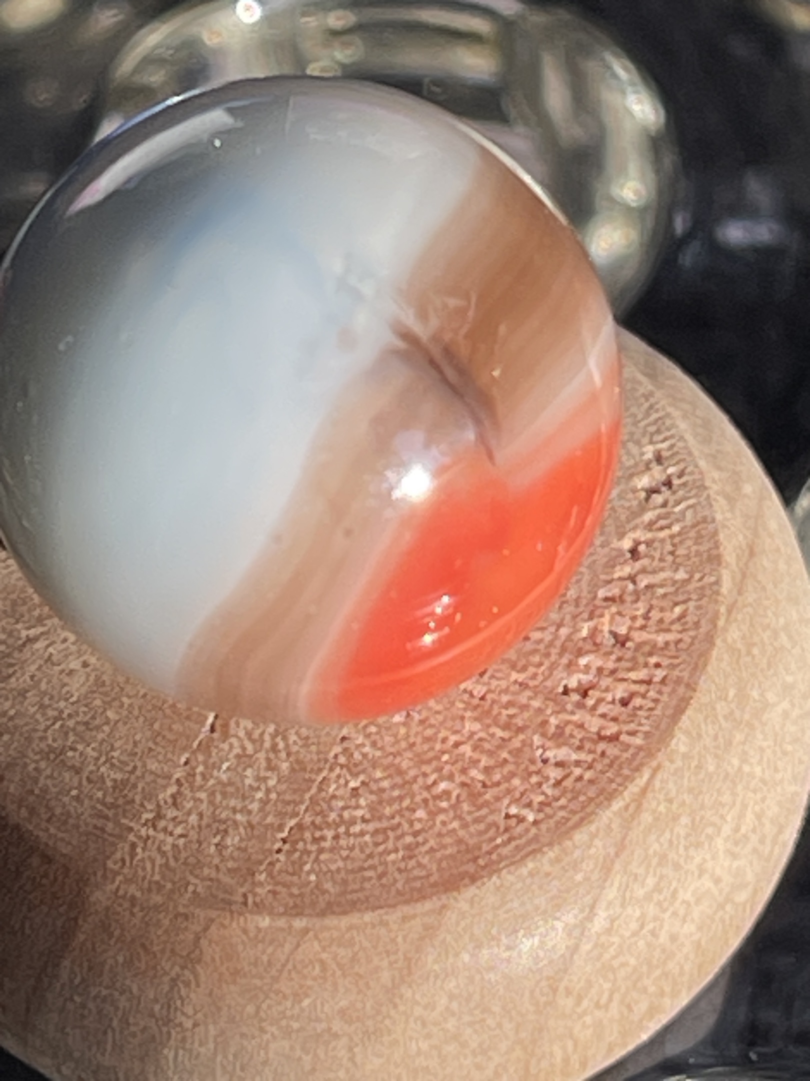 Special - Orange and White Patch by Akro Agate, identification view
