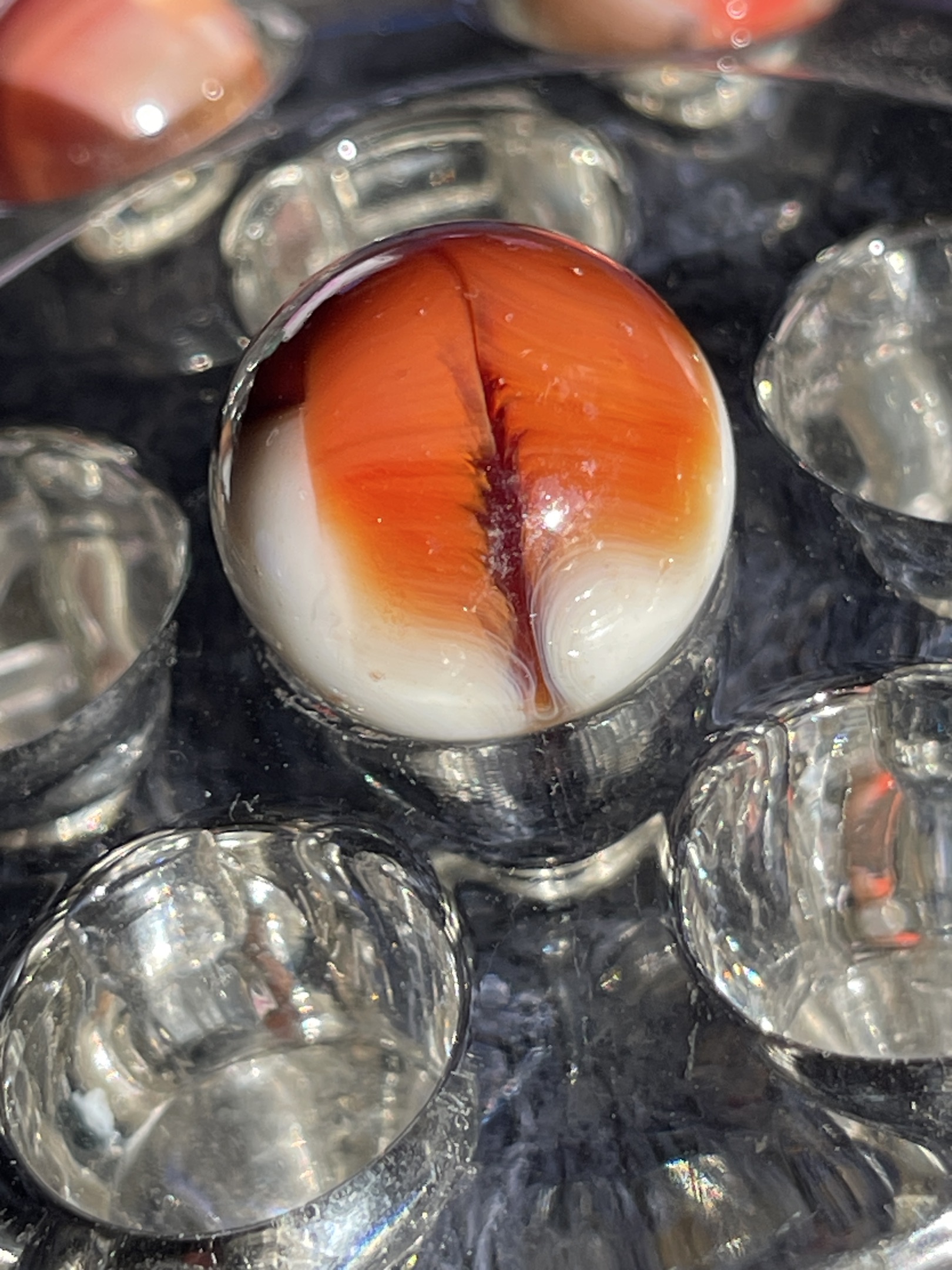 Special - Orange and White by Akro Agate, identification view