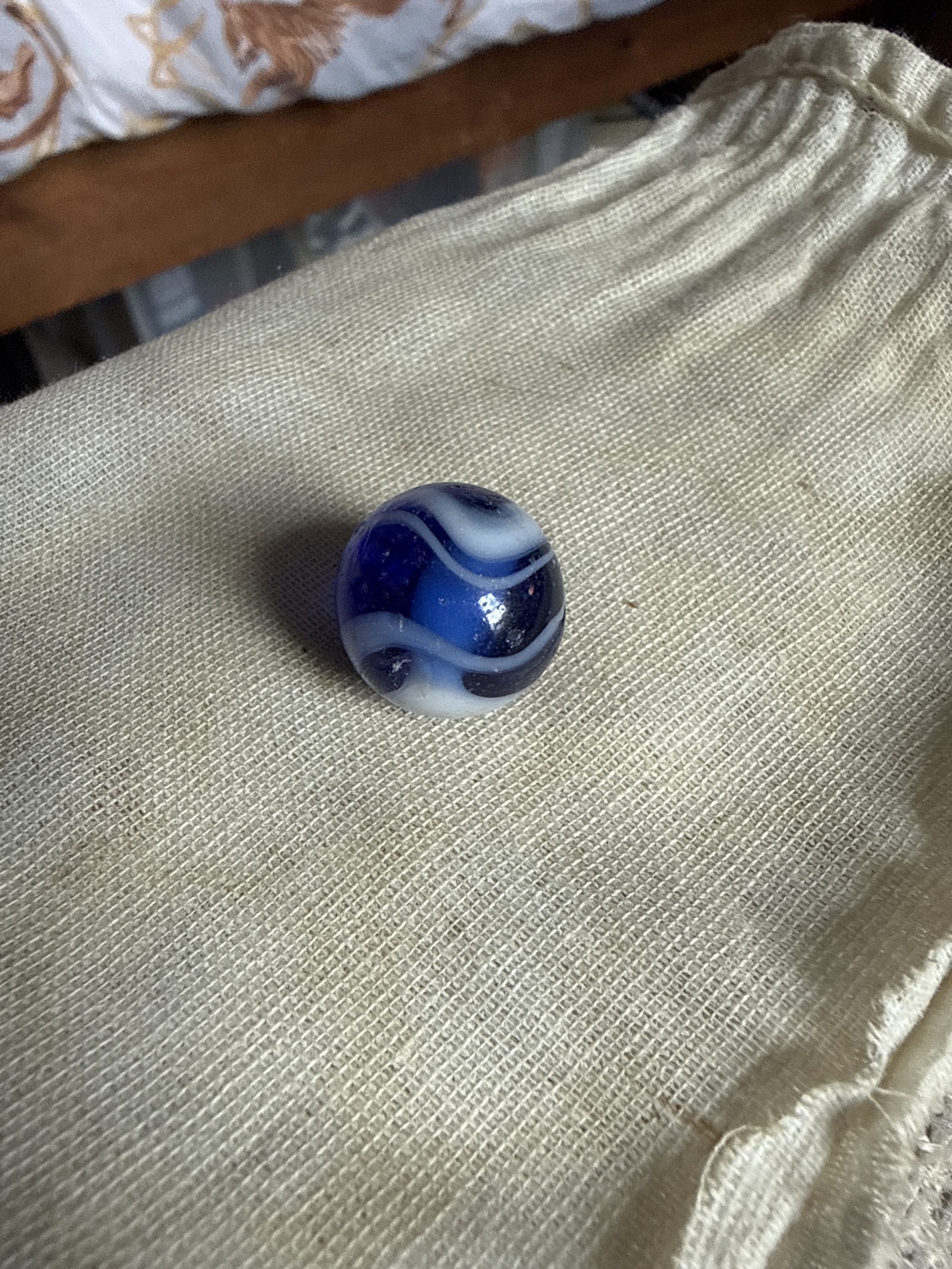 Blue Onyx Swirl by Akro Agate