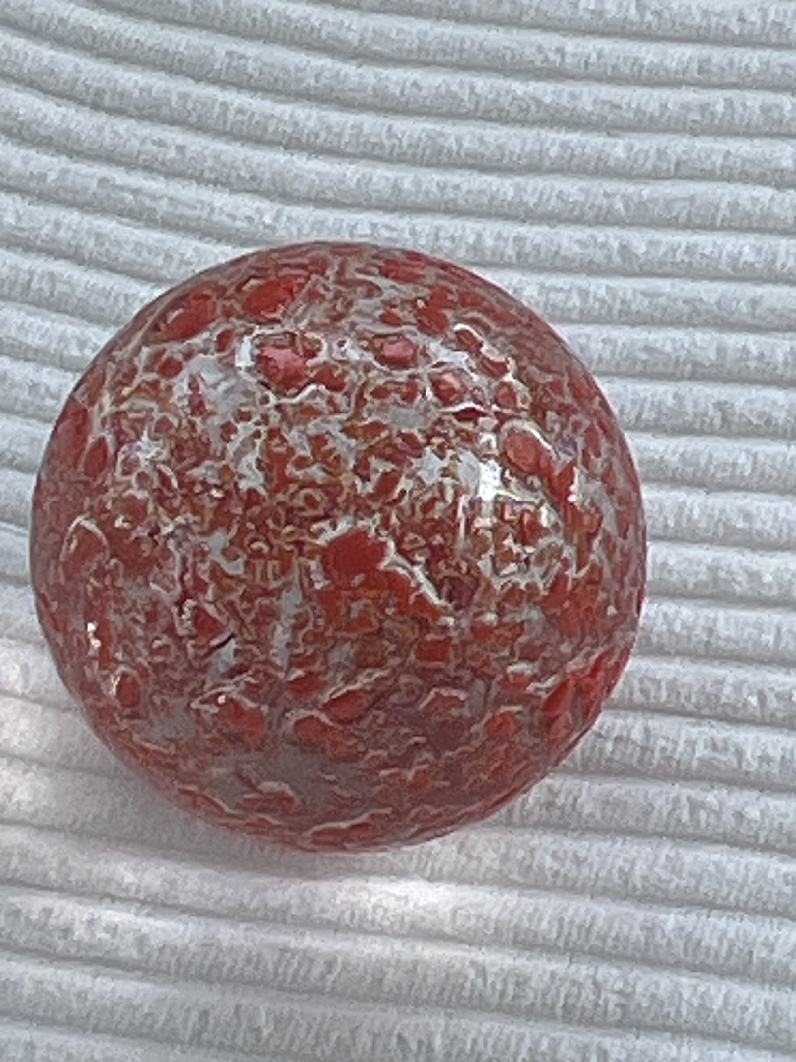 Red Speckled by Vacor de Mexico (Mega Marbles)
