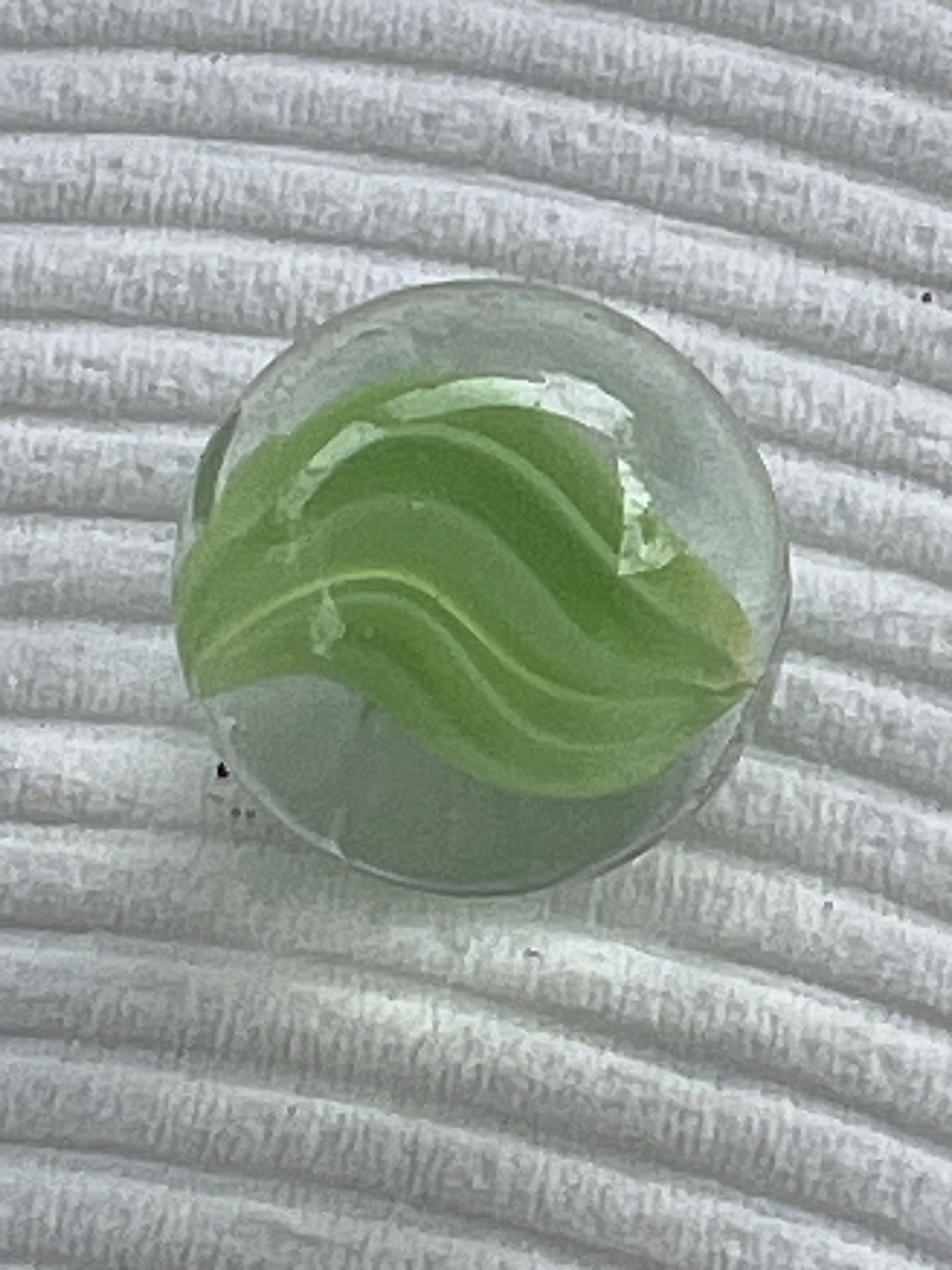 Green 4-Vane by Marble King, identification view