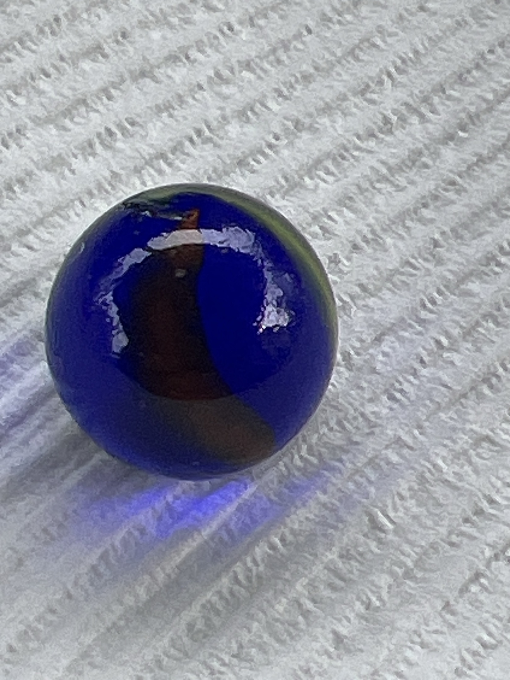 Cobalt Yellow/Amber Swirl by Alley Agate Company
