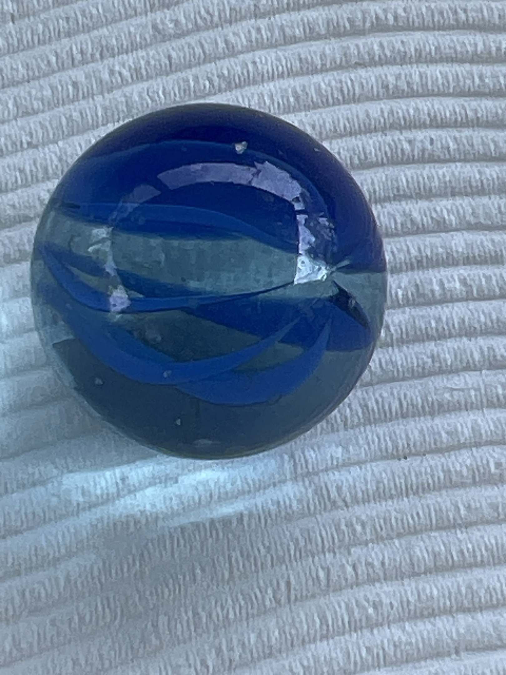 Blue Cage Shooter by Vitro Agate Company