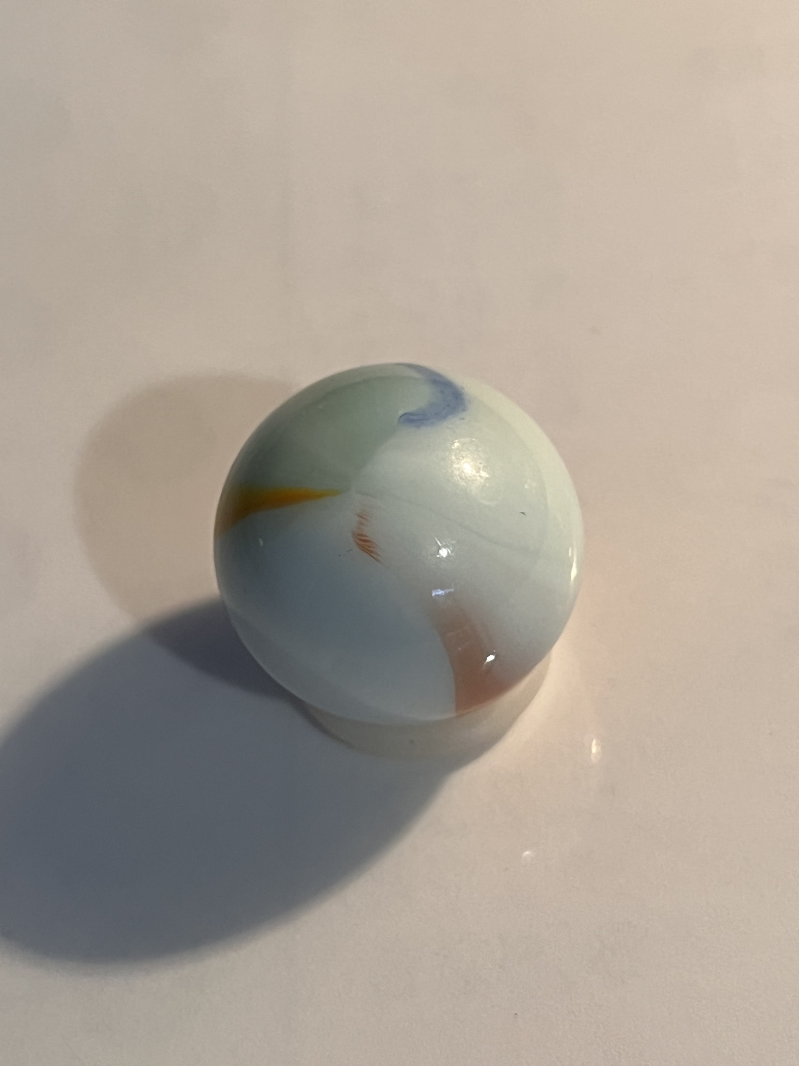 Egg Yolk Pastel Special Patch by Akro Agate, identification view